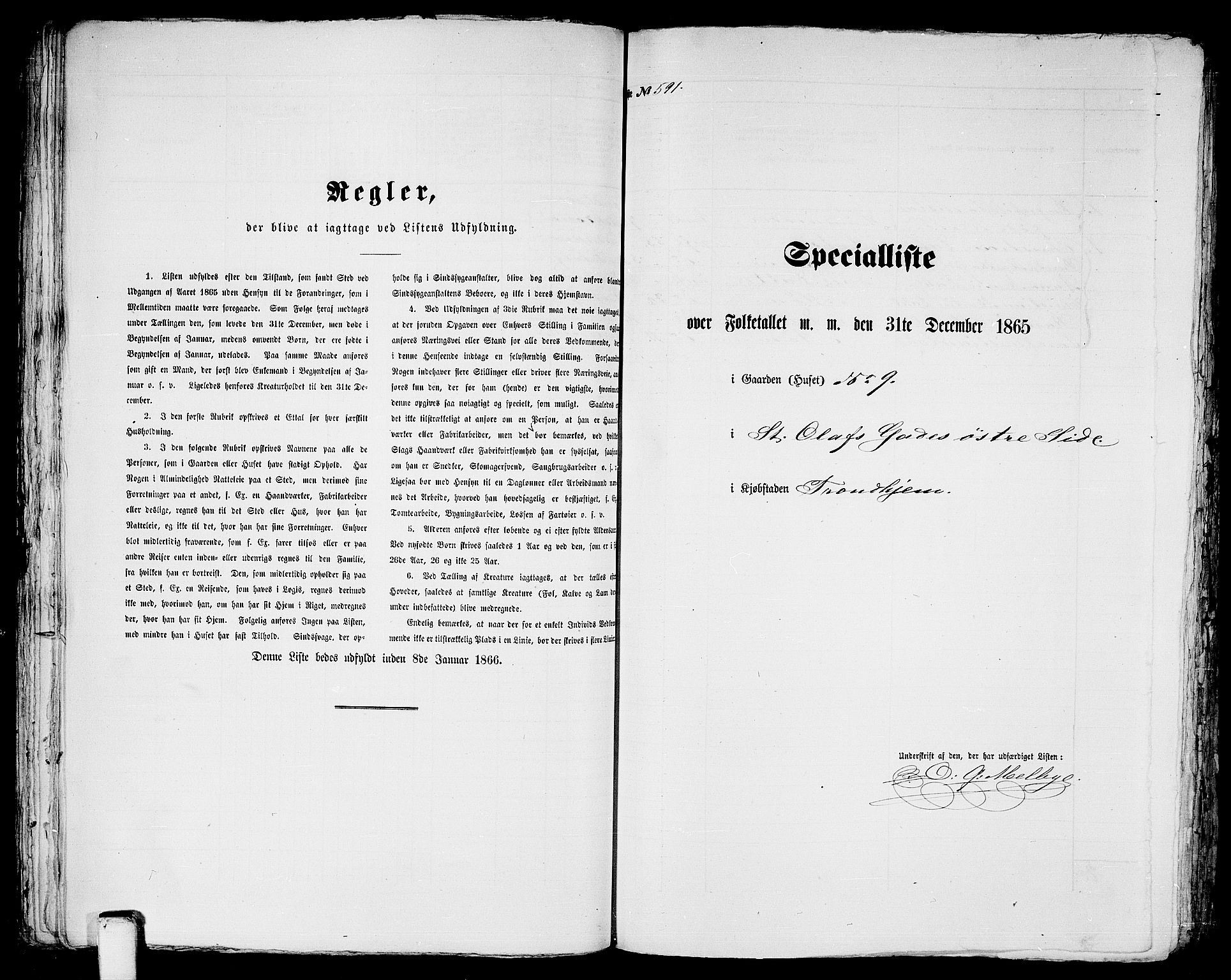 RA, Folketelling 1865 for 1601 Trondheim kjøpstad, 1865, s. 1230