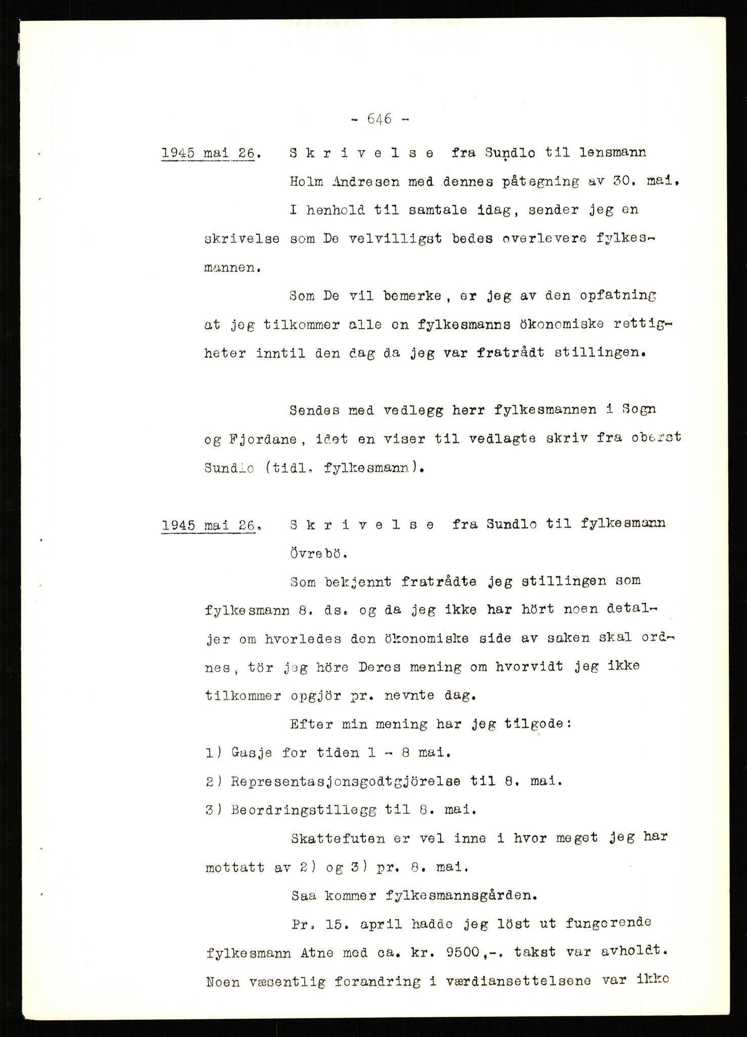 Forsvaret, Forsvarets krigshistoriske avdeling, AV/RA-RAFA-2017/Y/Yb/L0143: II-C-11-620  -  6. Divisjon, 1947, s. 4