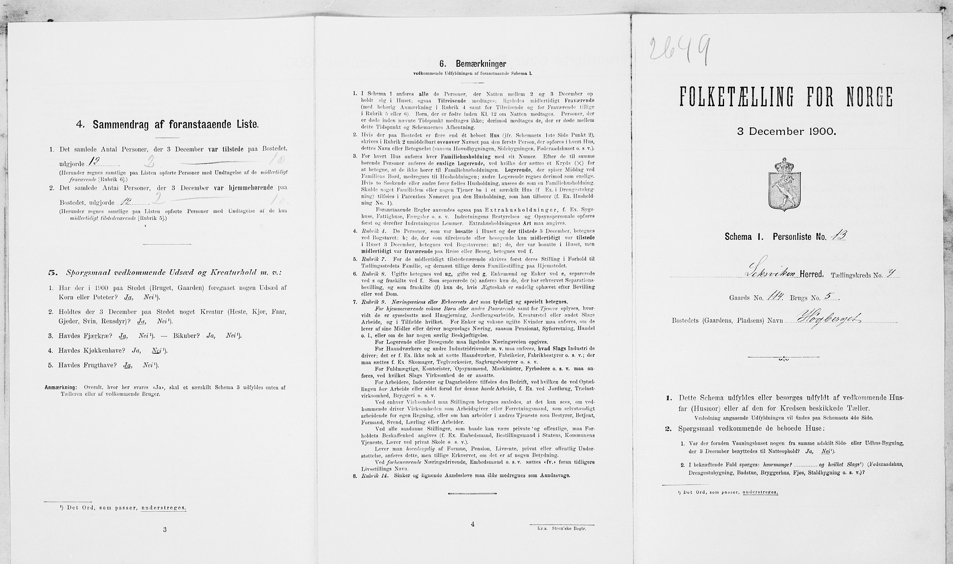SAT, Folketelling 1900 for 1718 Leksvik herred, 1900, s. 855