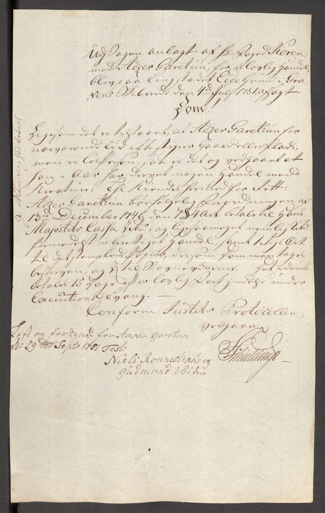 Rentekammeret inntil 1814, Reviderte regnskaper, Fogderegnskap, AV/RA-EA-4092/R48/L3097: Fogderegnskap Sunnhordland og Hardanger, 1781, s. 269