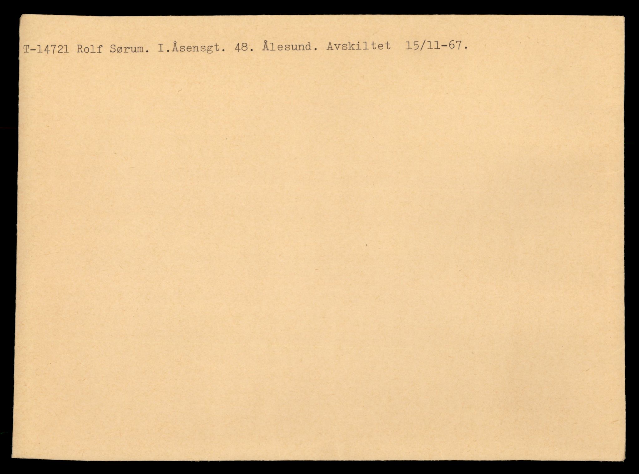 Møre og Romsdal vegkontor - Ålesund trafikkstasjon, AV/SAT-A-4099/F/Fe/L0048: Registreringskort for kjøretøy T 14721 - T 14863, 1927-1998, s. 1