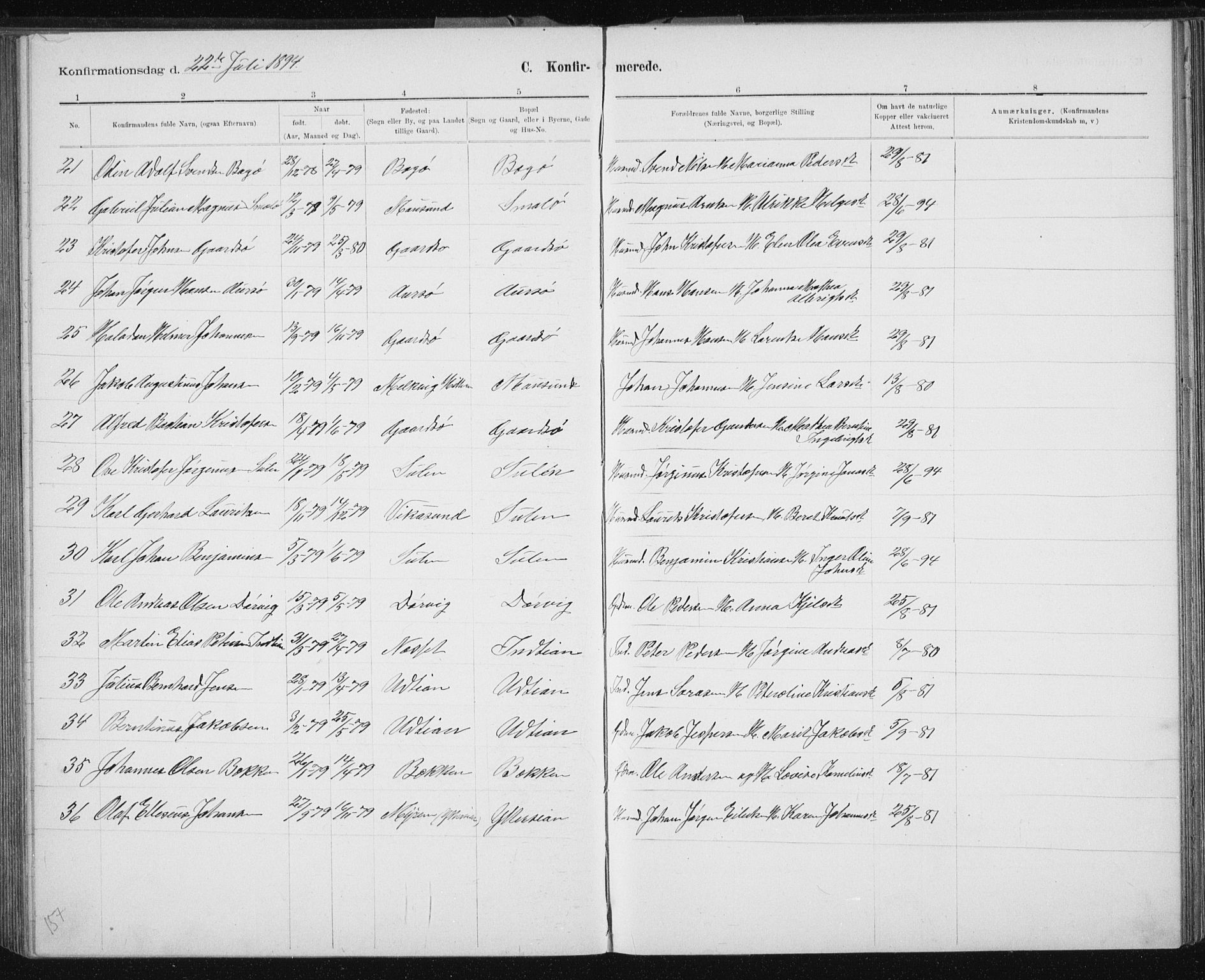 Ministerialprotokoller, klokkerbøker og fødselsregistre - Sør-Trøndelag, SAT/A-1456/640/L0586: Klokkerbok nr. 640C03b, 1891-1908