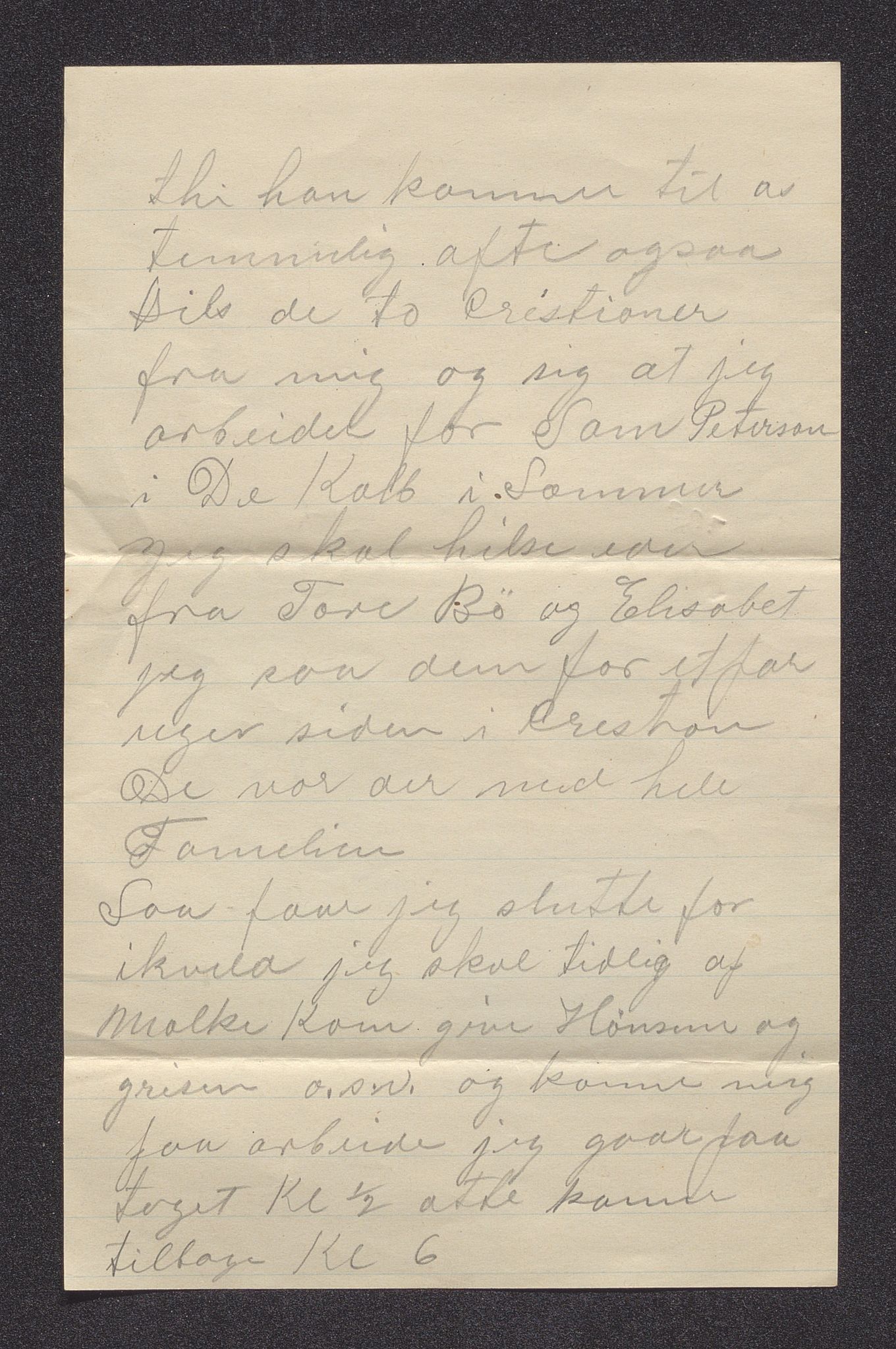 Pa 0273 - Amerikabrev fra Bjøravågen, AV/SAST-A-100411/Y/Ya/L0002: Brev, 1869-1939, s. 123