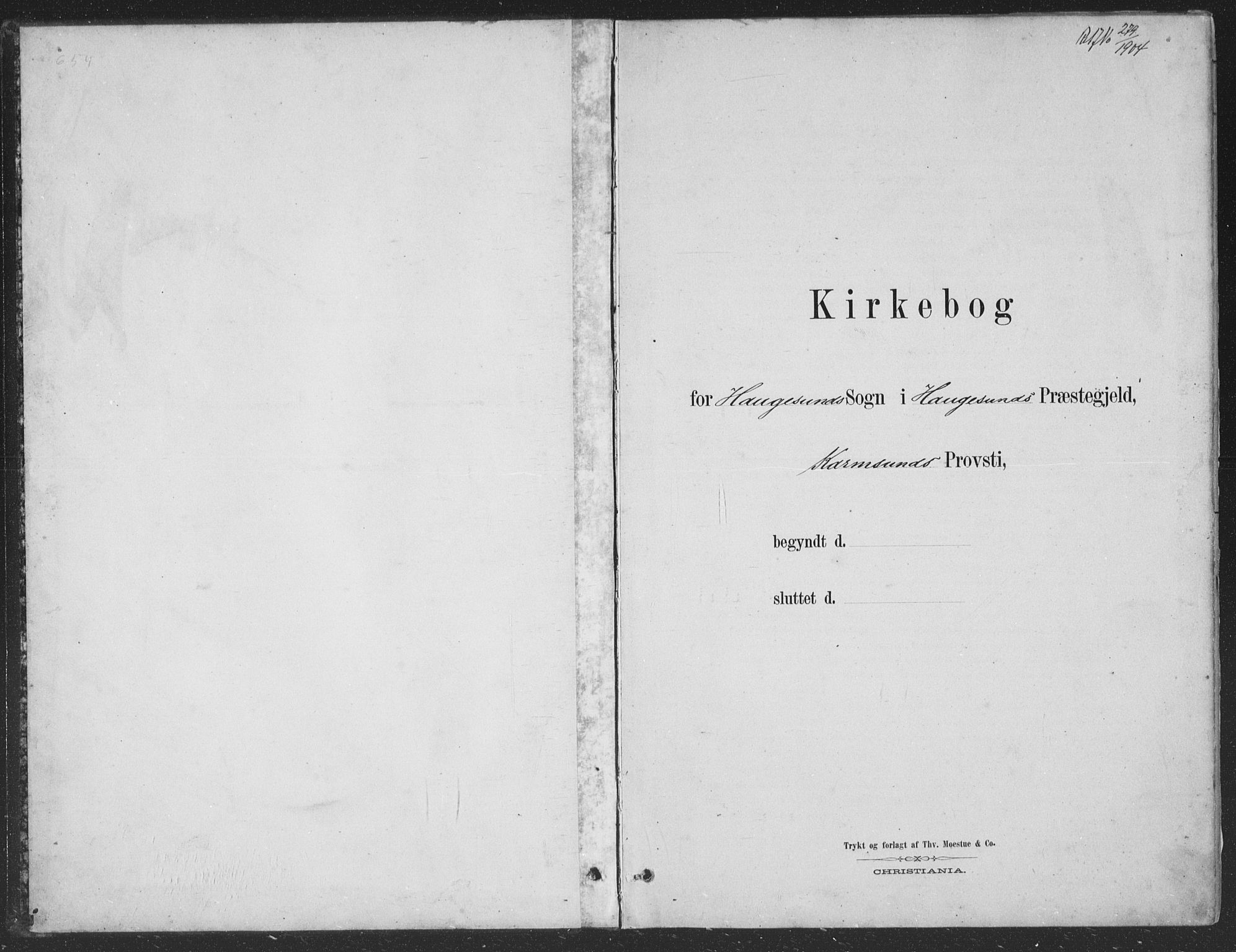 Haugesund sokneprestkontor, SAST/A -101863/H/Ha/Hab/L0002: Klokkerbok nr. B 2, 1881-1894