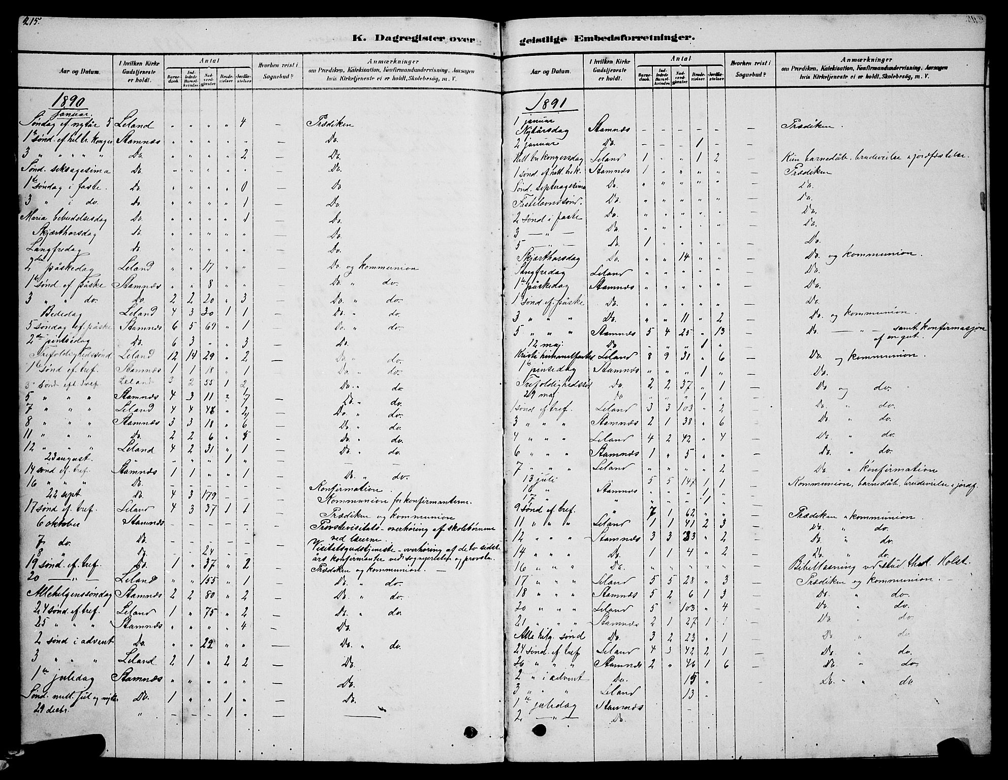 Ministerialprotokoller, klokkerbøker og fødselsregistre - Nordland, AV/SAT-A-1459/831/L0477: Klokkerbok nr. 831C04, 1878-1897, s. 215