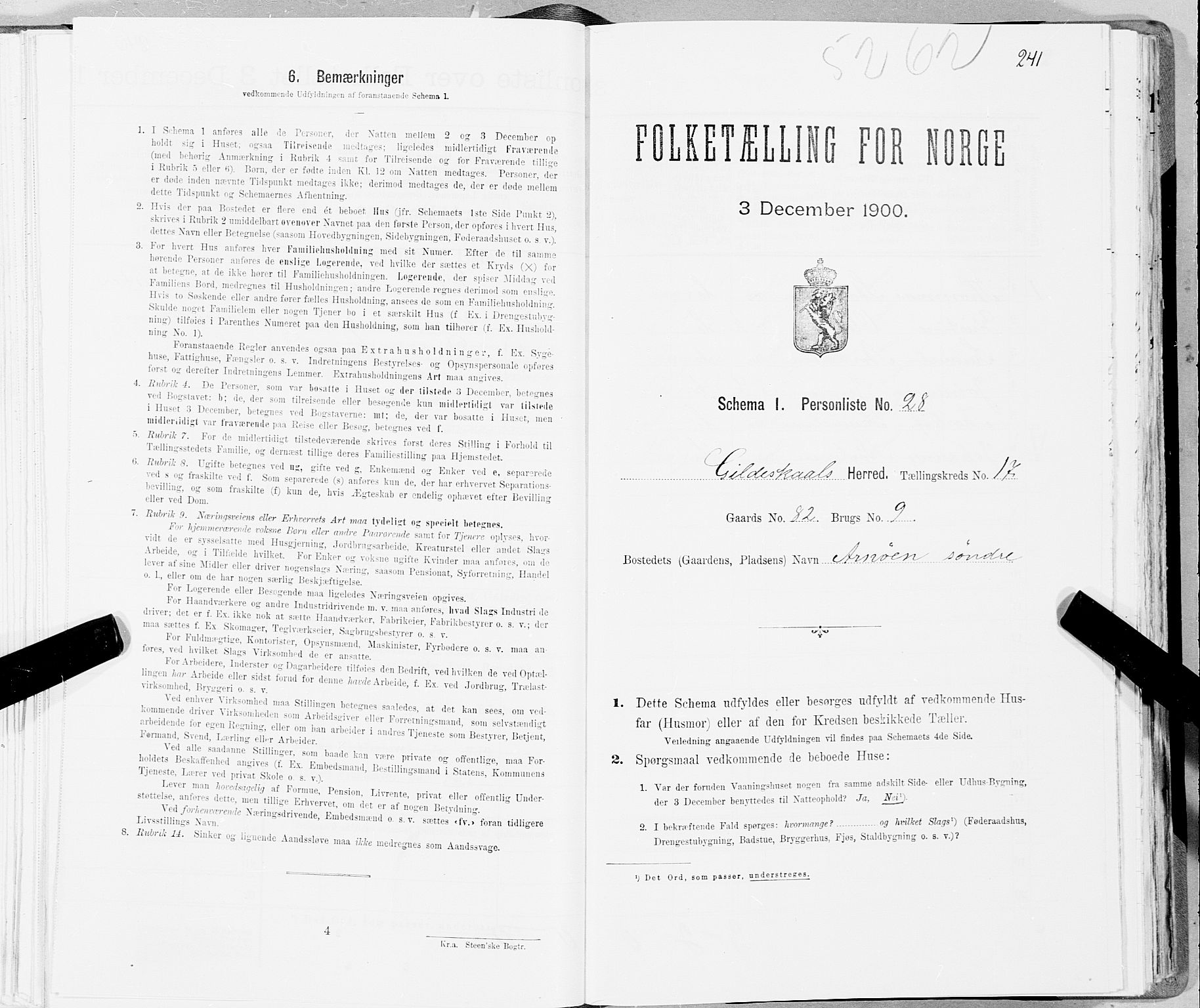 SAT, Folketelling 1900 for 1838 Gildeskål herred, 1900, s. 1751