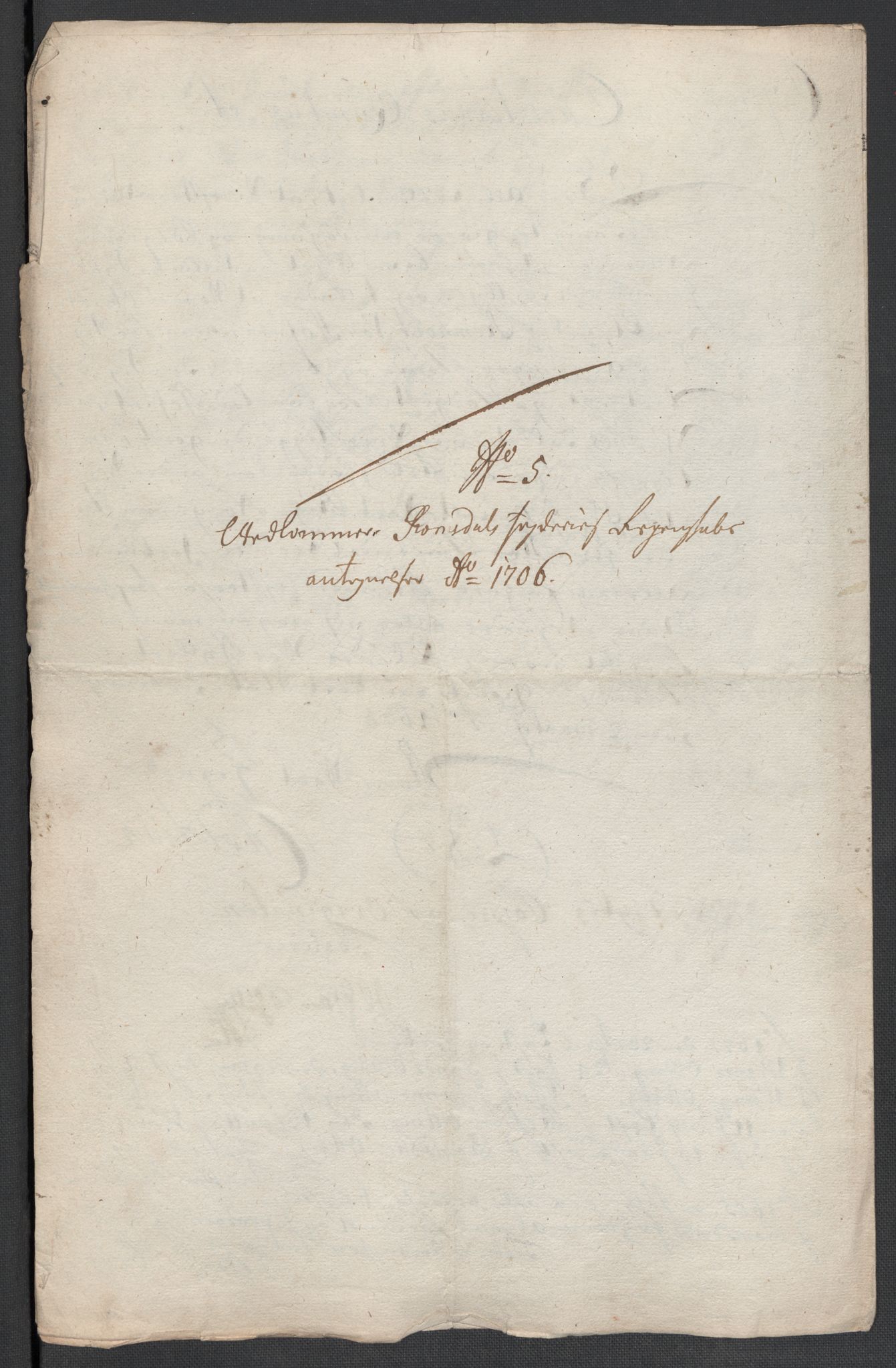 Rentekammeret inntil 1814, Reviderte regnskaper, Fogderegnskap, RA/EA-4092/R55/L3657: Fogderegnskap Romsdal, 1706, s. 185