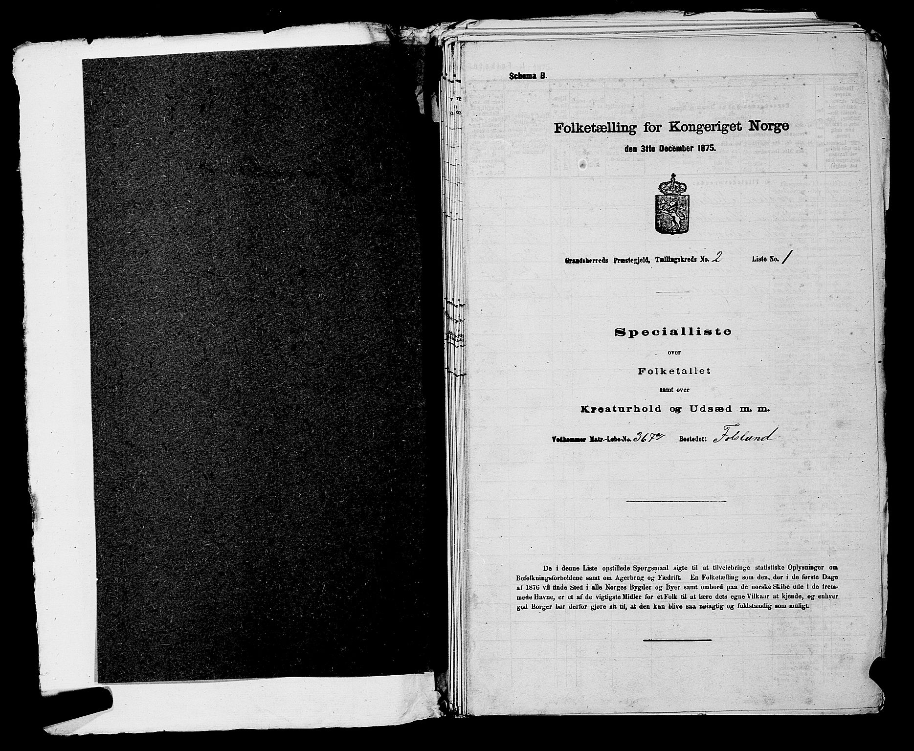 SAKO, Folketelling 1875 for 0824P Gransherad prestegjeld, 1875, s. 250