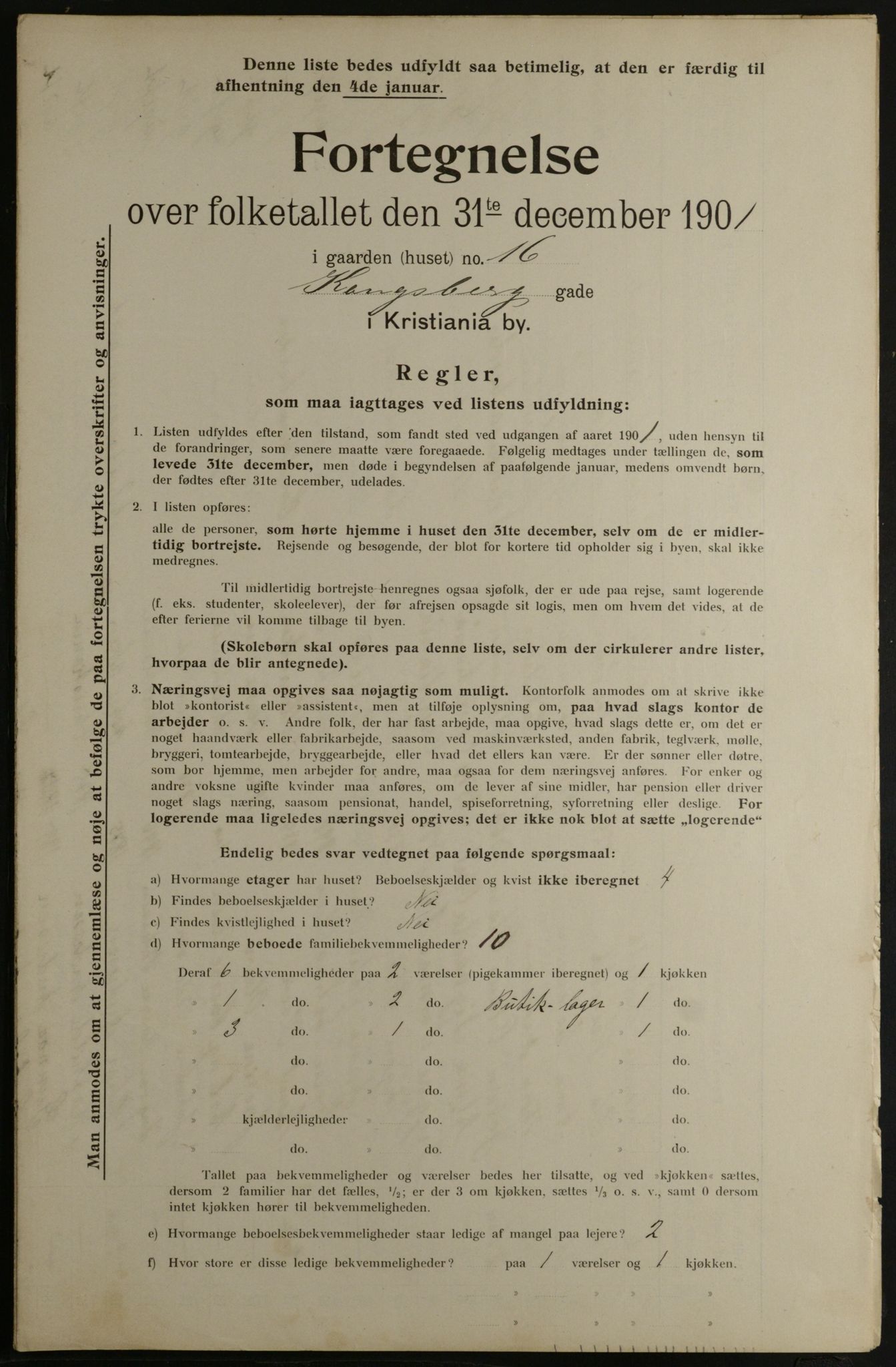 OBA, Kommunal folketelling 31.12.1901 for Kristiania kjøpstad, 1901, s. 8181