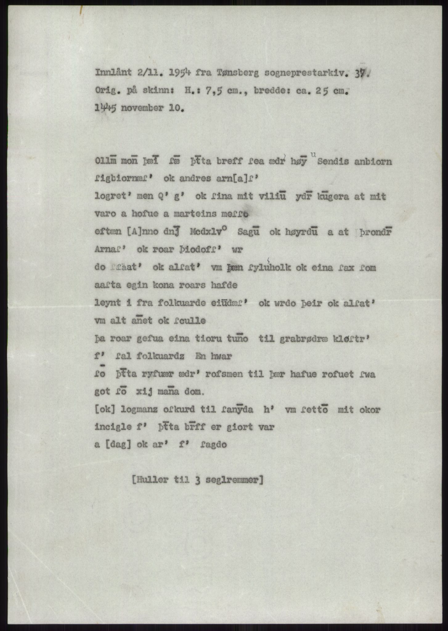 Samlinger til kildeutgivelse, Diplomavskriftsamlingen, AV/RA-EA-4053/H/Ha, s. 1066