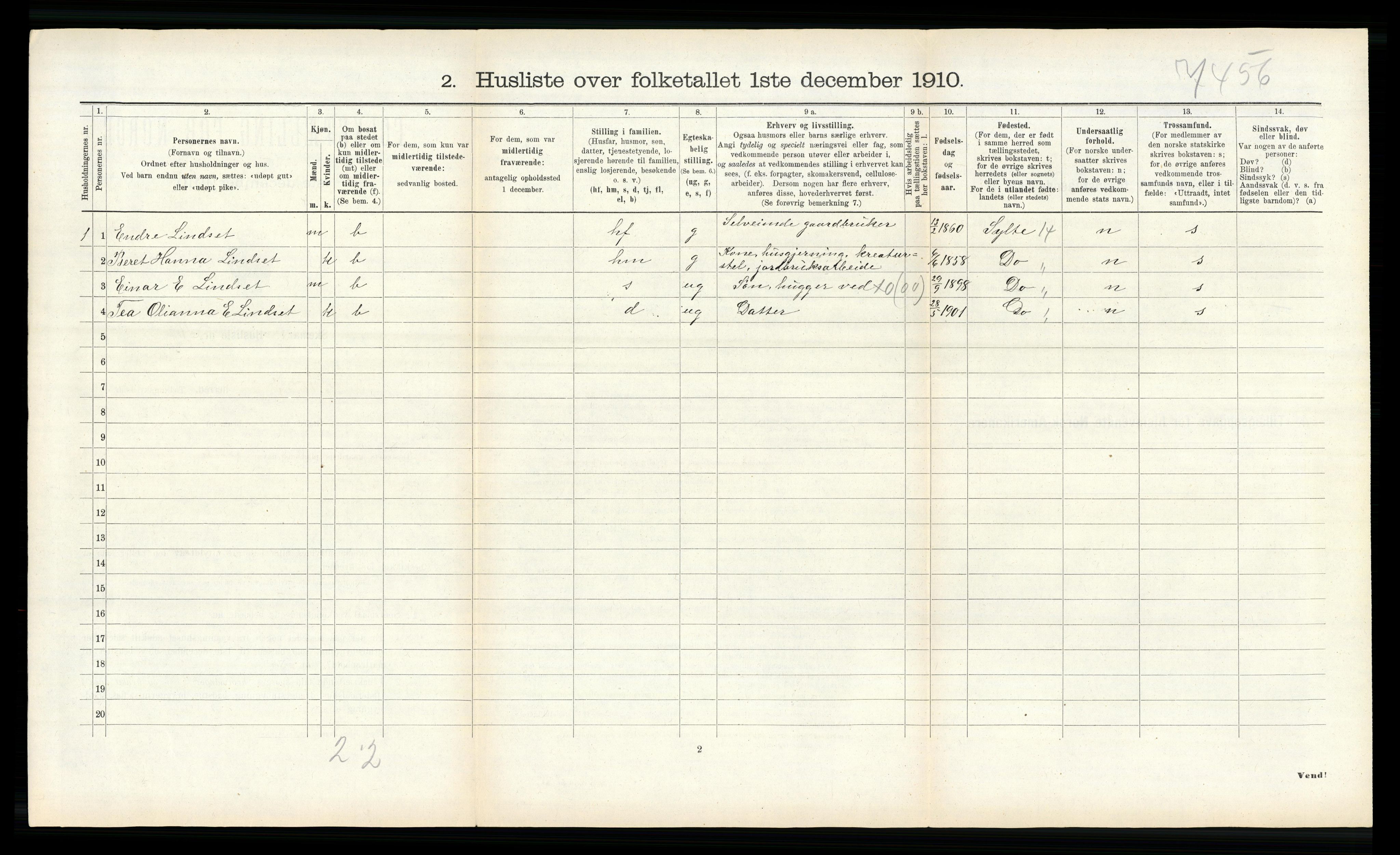 RA, Folketelling 1910 for 1544 Bolsøy herred, 1910, s. 956
