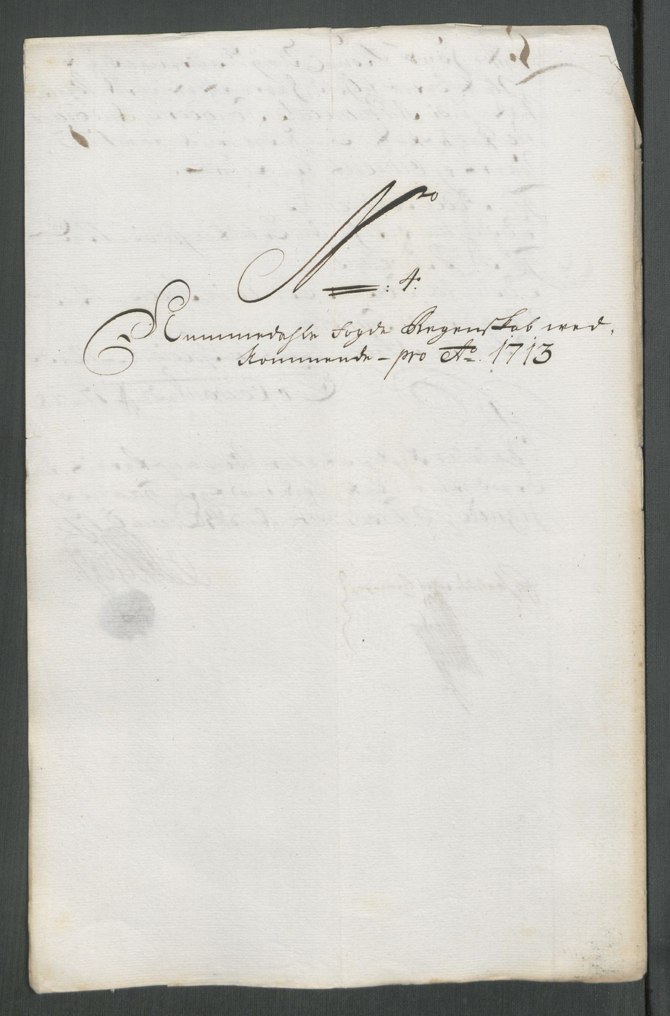 Rentekammeret inntil 1814, Reviderte regnskaper, Fogderegnskap, RA/EA-4092/R64/L4434: Fogderegnskap Namdal, 1713, s. 107