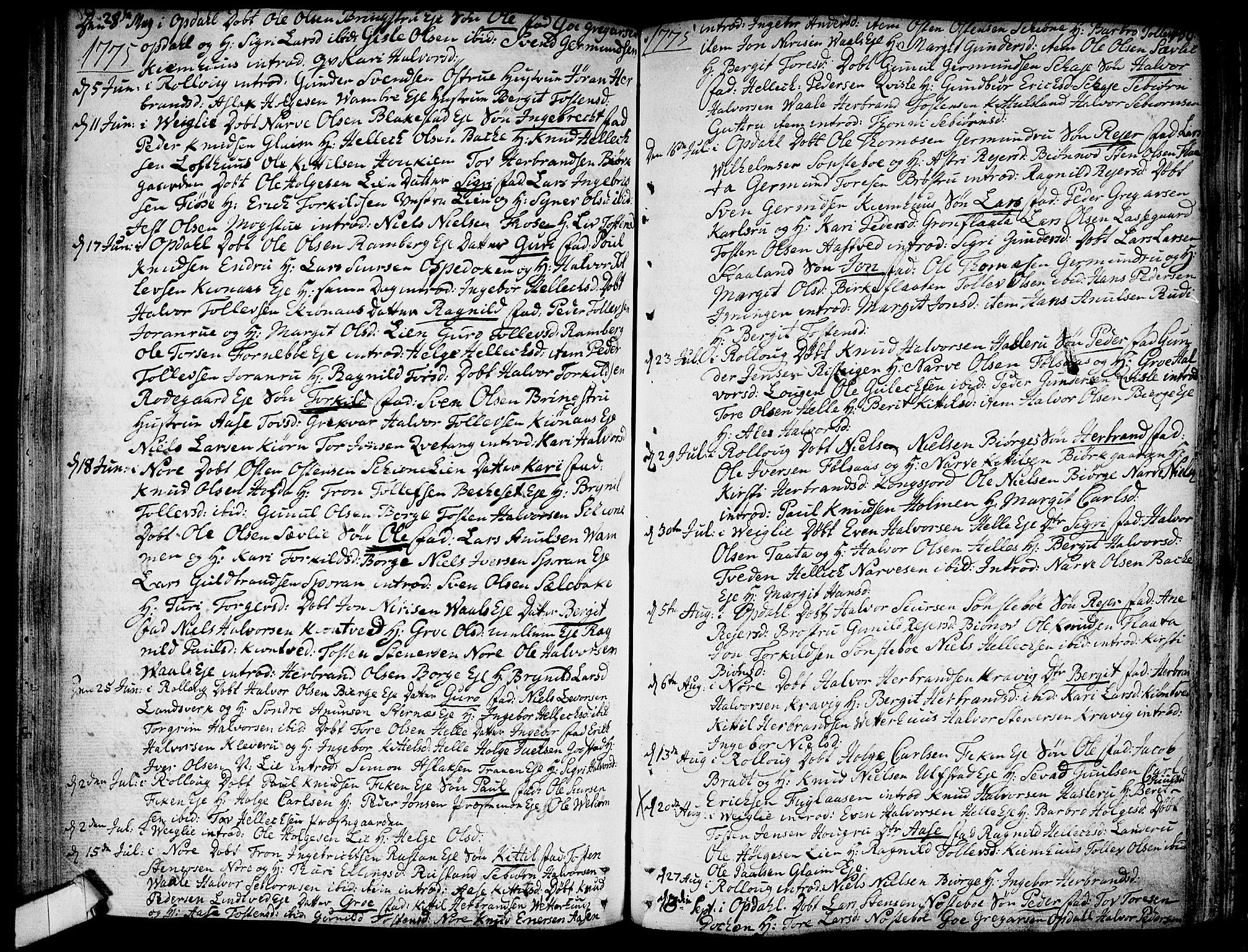 Rollag kirkebøker, AV/SAKO-A-240/F/Fa/L0003: Ministerialbok nr. I 3, 1743-1778, s. 150