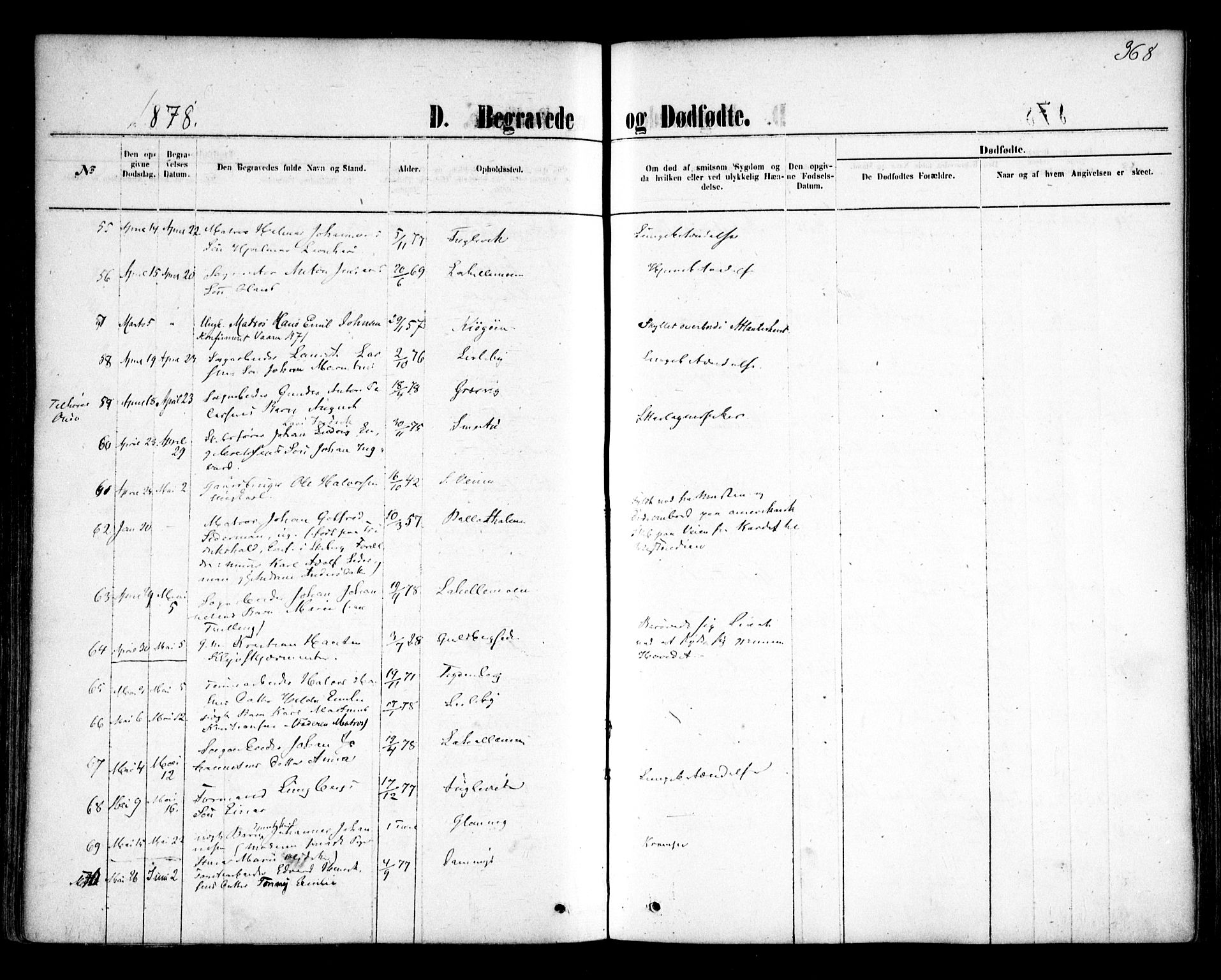 Glemmen prestekontor Kirkebøker, AV/SAO-A-10908/F/Fa/L0009: Ministerialbok nr. 9, 1871-1878, s. 368