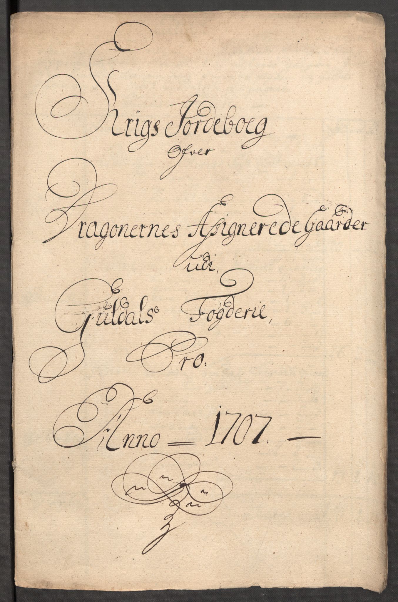 Rentekammeret inntil 1814, Reviderte regnskaper, Fogderegnskap, RA/EA-4092/R60/L3957: Fogderegnskap Orkdal og Gauldal, 1707, s. 344