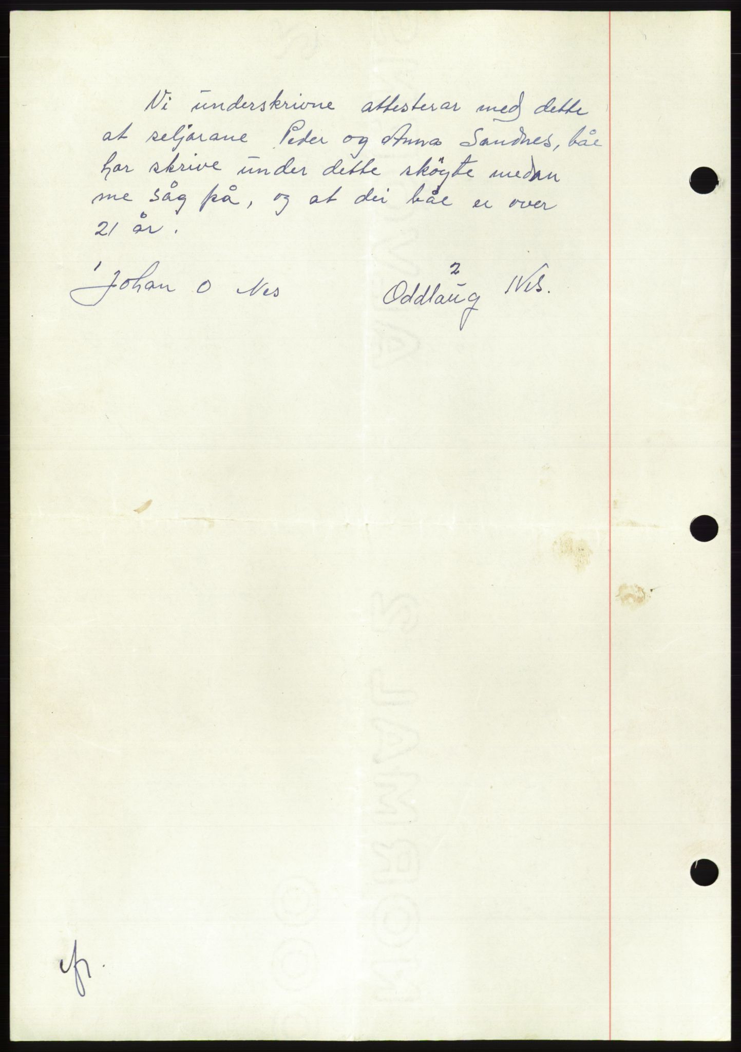 Søre Sunnmøre sorenskriveri, AV/SAT-A-4122/1/2/2C/L0099: Pantebok nr. 25A, 1954-1954, Dagboknr: 3084/1954
