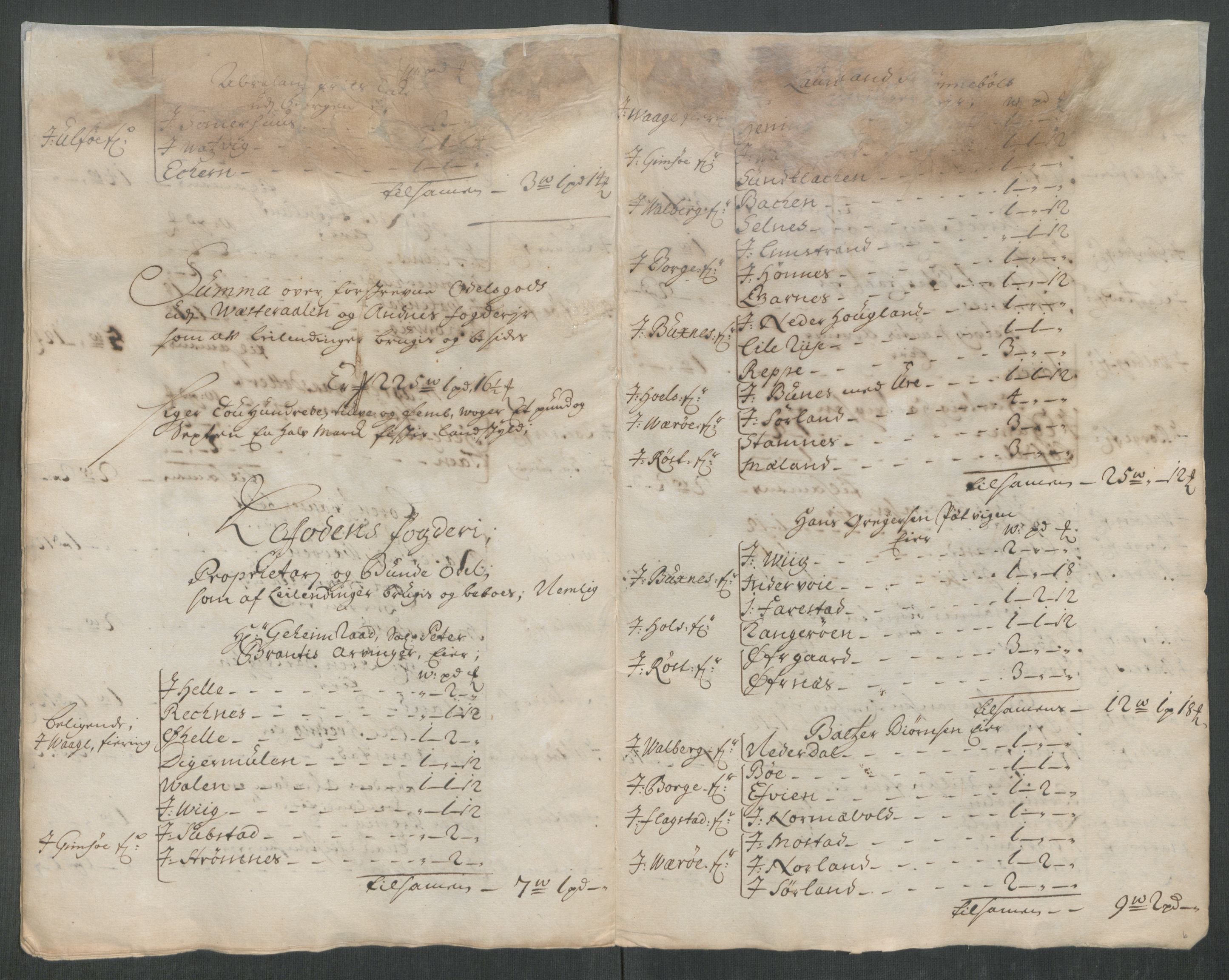 Rentekammeret inntil 1814, Reviderte regnskaper, Fogderegnskap, AV/RA-EA-4092/R67/L4680: Fogderegnskap Vesterålen, Andenes og Lofoten, 1714, s. 286