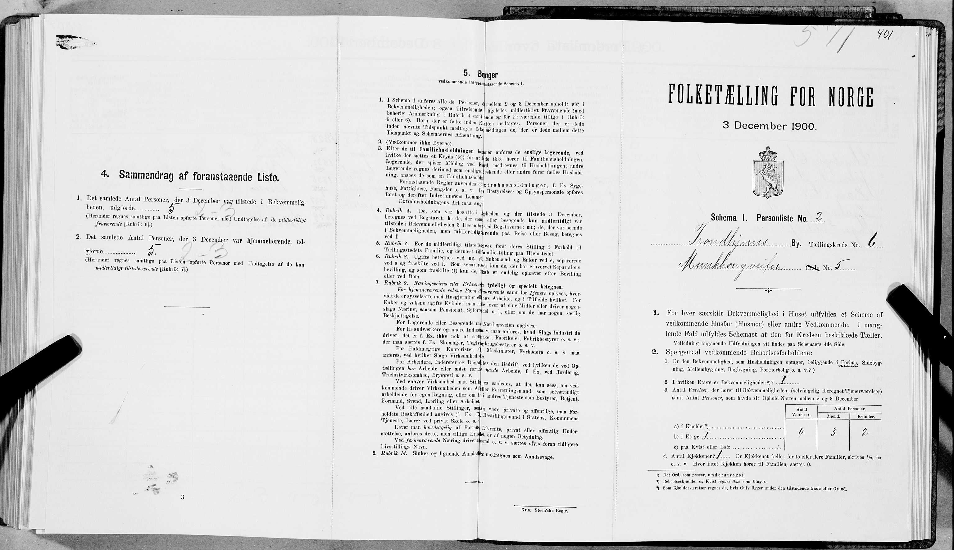 SAT, Folketelling 1900 for 1601 Trondheim kjøpstad, 1900, s. 981