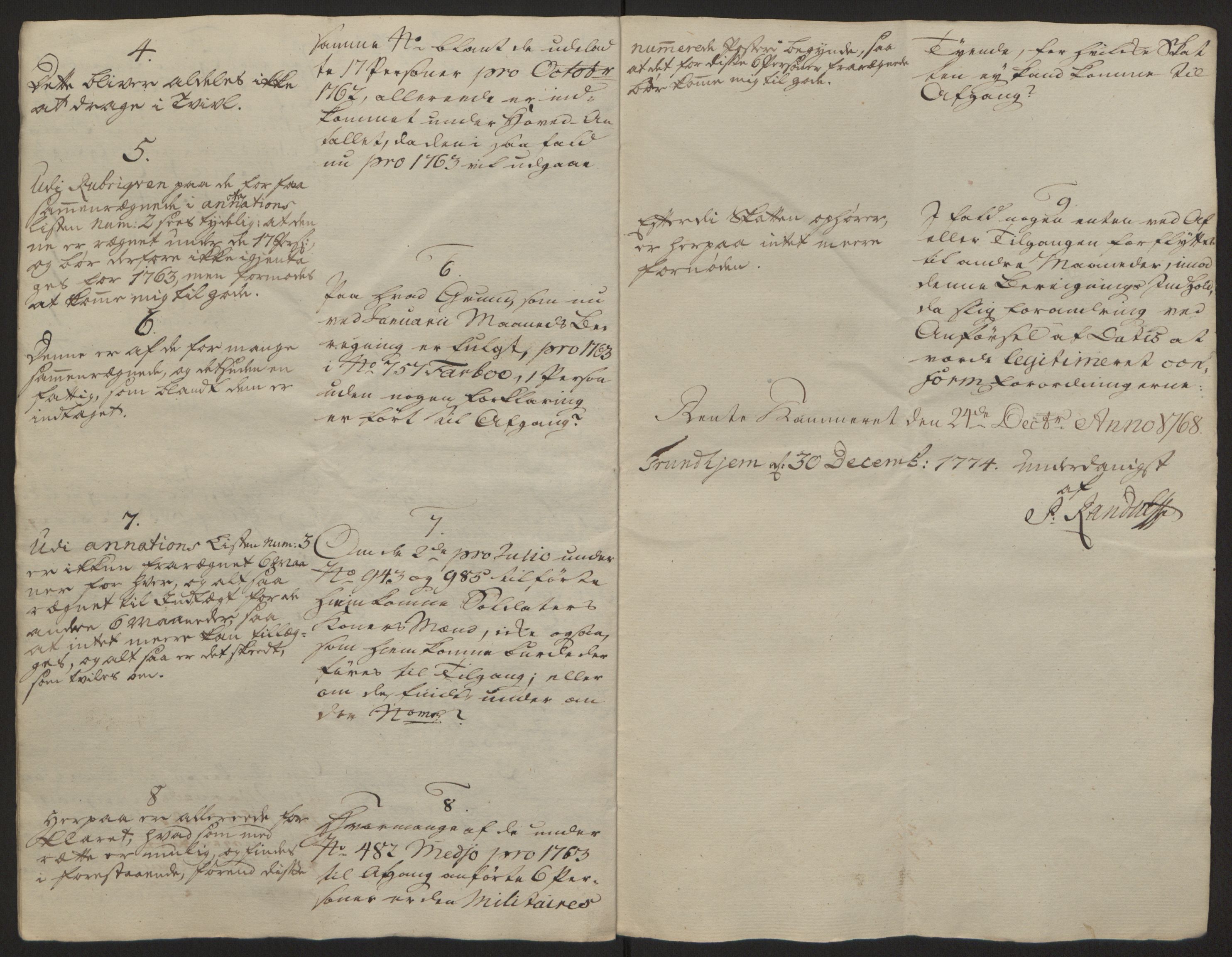 Rentekammeret inntil 1814, Reviderte regnskaper, Fogderegnskap, AV/RA-EA-4092/R63/L4420: Ekstraskatten Inderøy, 1762-1772, s. 638