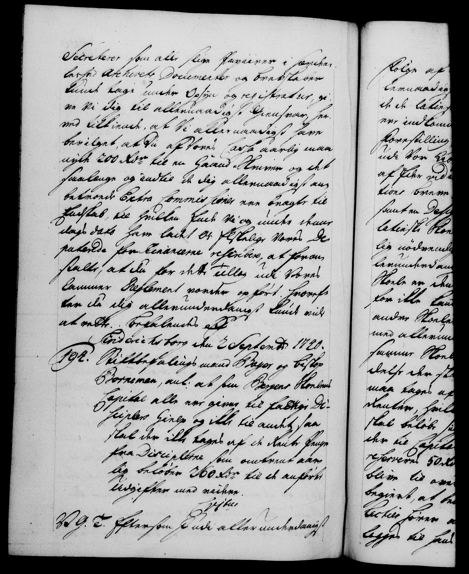 Danske Kanselli 1572-1799, AV/RA-EA-3023/F/Fc/Fca/Fcab/L0028: Norske tegnelser, 1738-1740, s. 665b