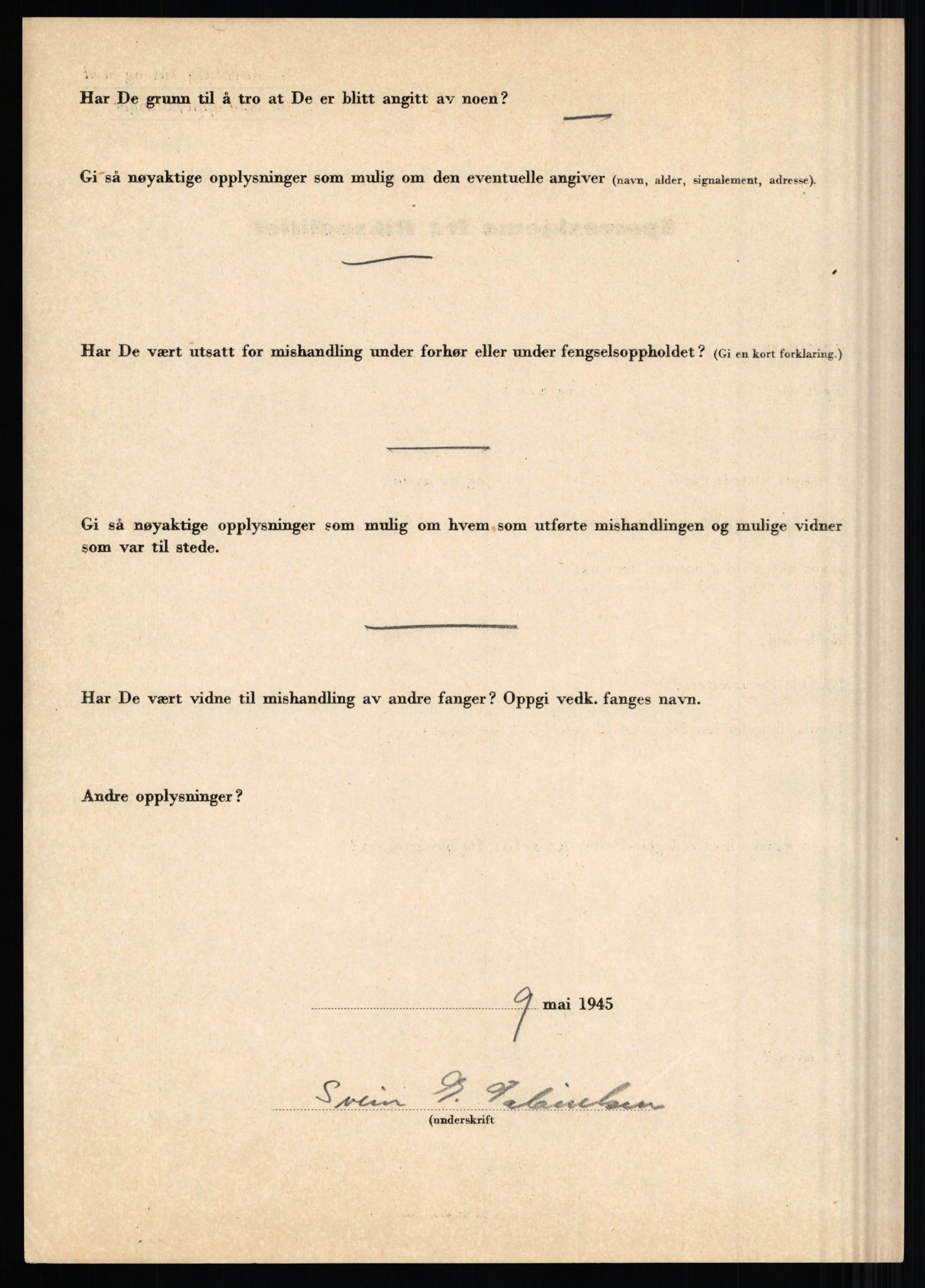 Rikspolitisjefen, AV/RA-S-1560/L/L0004: Eriksen, Alf - Geving, Øivind, 1940-1945, s. 1052