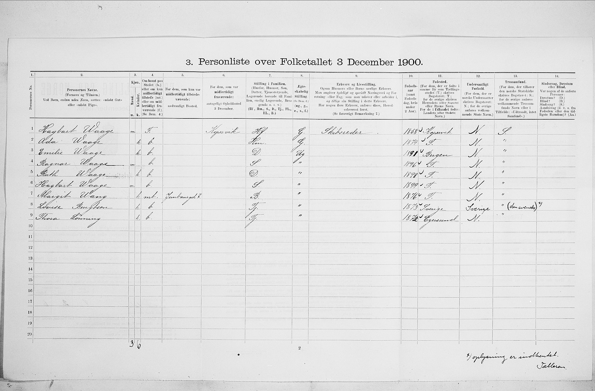 SAO, Folketelling 1900 for 0301 Kristiania kjøpstad, 1900, s. 50194