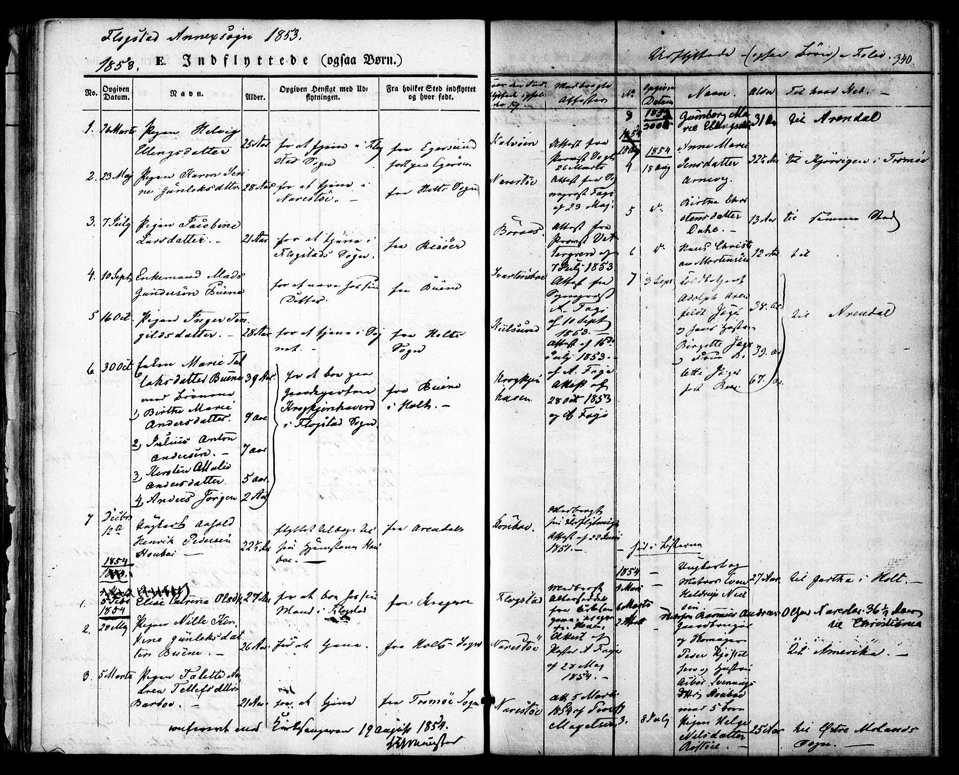 Dypvåg sokneprestkontor, AV/SAK-1111-0007/F/Fa/Faa/L0005: Ministerialbok nr. A 5, 1841-1854, s. 340