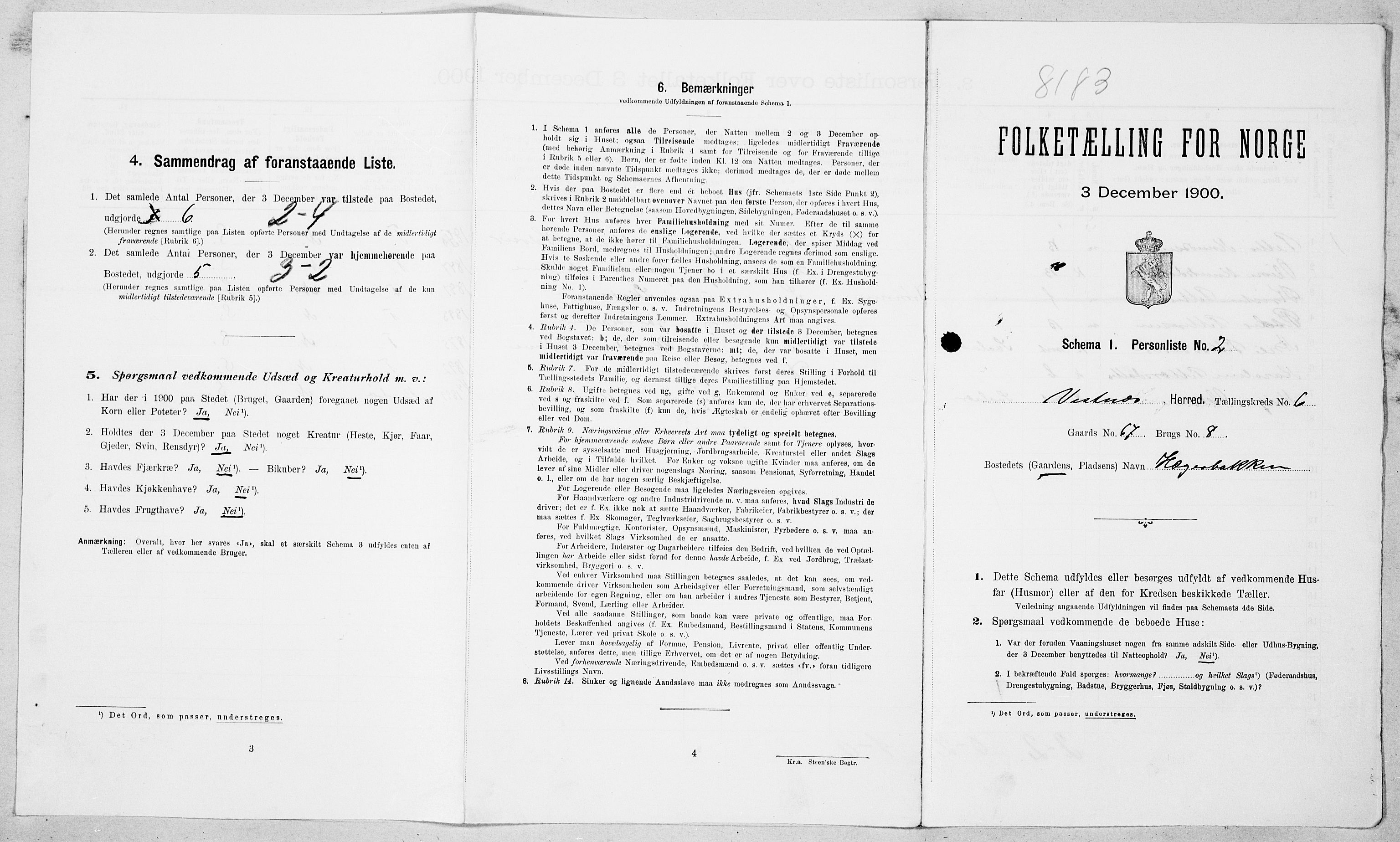 SAT, Folketelling 1900 for 1535 Vestnes herred, 1900, s. 617