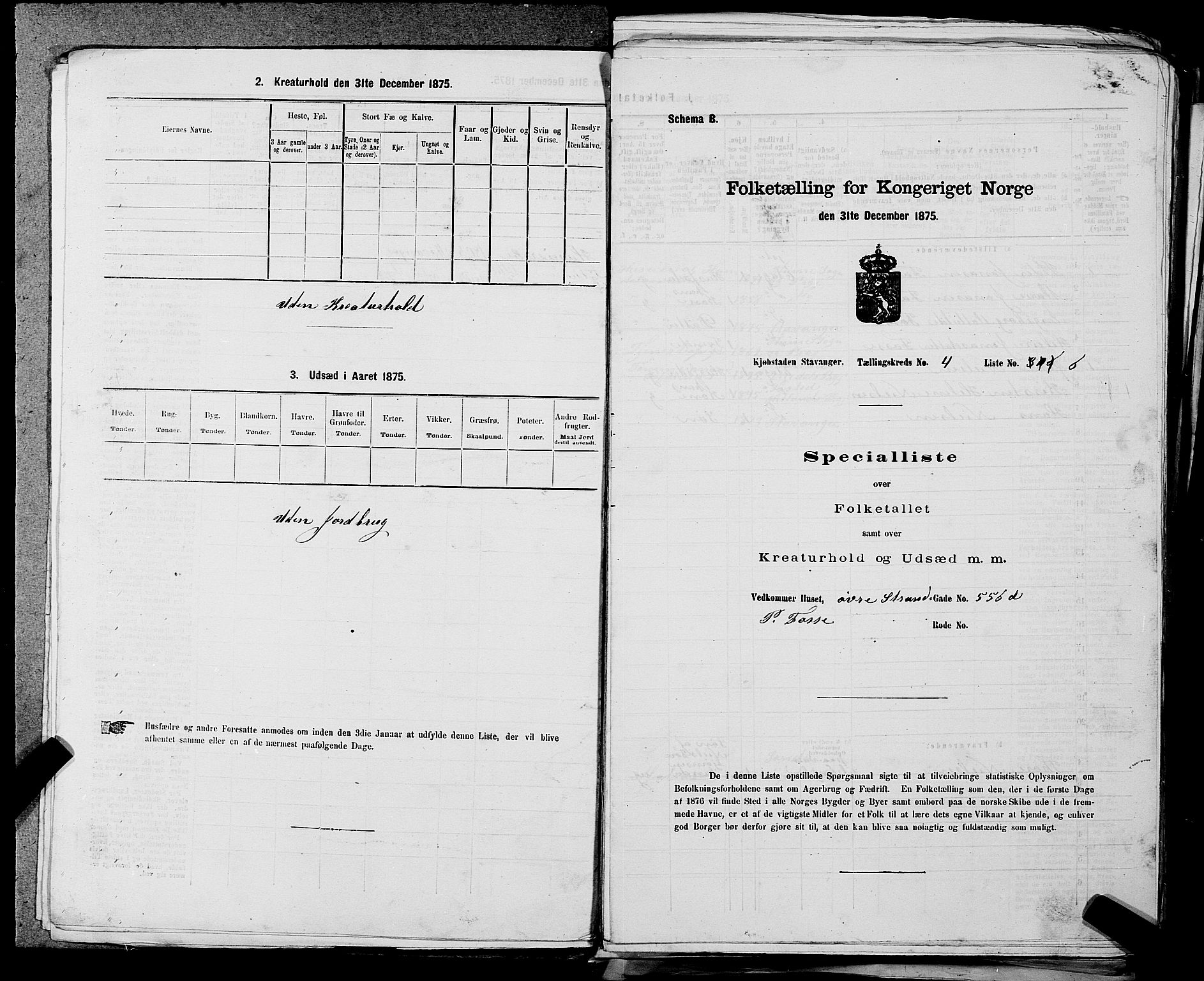 SAST, Folketelling 1875 for 1103 Stavanger kjøpstad, 1875, s. 653