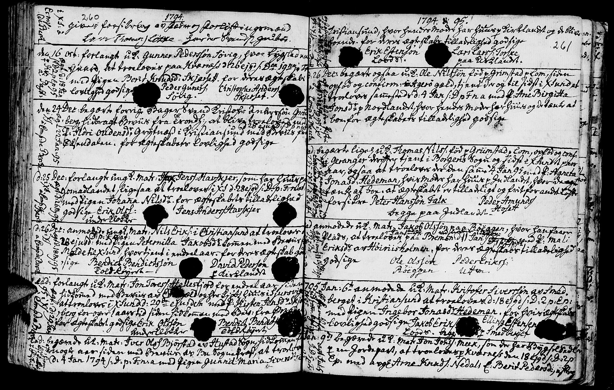 Ministerialprotokoller, klokkerbøker og fødselsregistre - Møre og Romsdal, AV/SAT-A-1454/568/L0794: Ministerialbok nr. 568A03, 1764-1801, s. 260-261