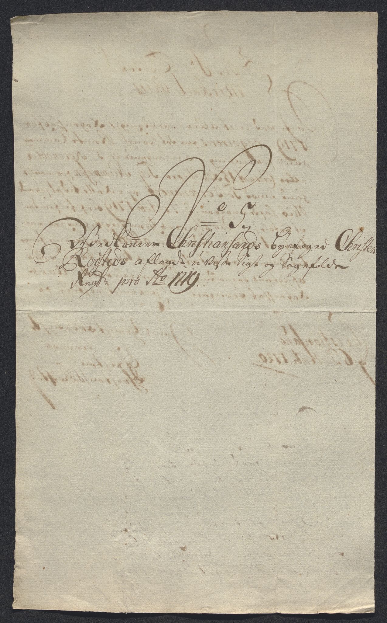 Rentekammeret inntil 1814, Reviderte regnskaper, Byregnskaper, AV/RA-EA-4066/R/Rm/L0286: [M19] Sikt og sakefall, 1719-1727, s. 23