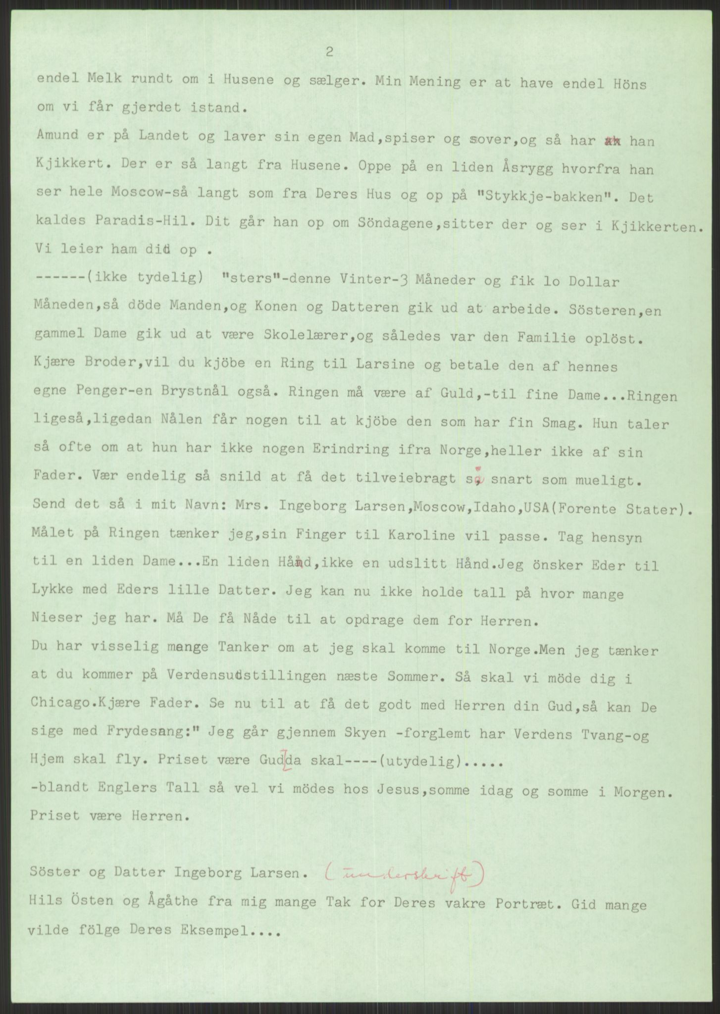 Samlinger til kildeutgivelse, Amerikabrevene, RA/EA-4057/F/L0033: Innlån fra Sogn og Fjordane. Innlån fra Møre og Romsdal, 1838-1914, s. 53