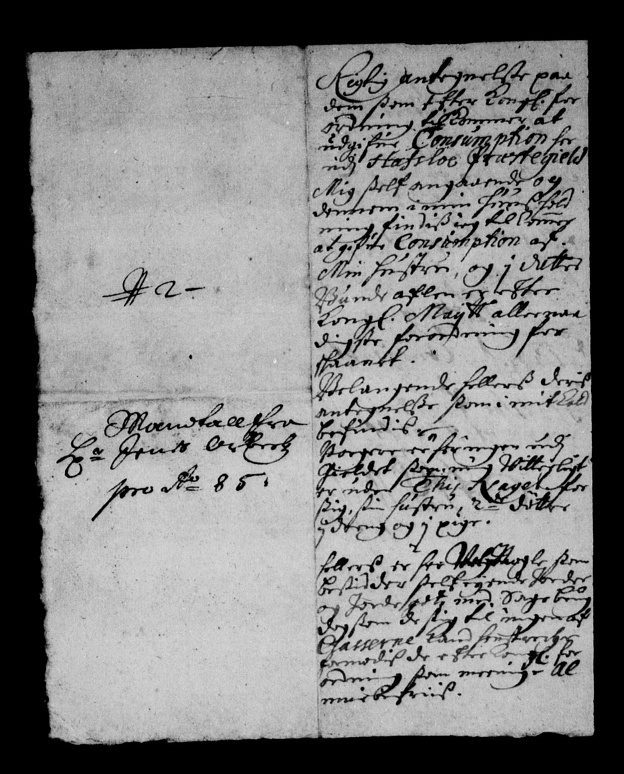 Rentekammeret inntil 1814, Reviderte regnskaper, Stiftamtstueregnskaper, Bergen stiftamt, AV/RA-EA-6043/R/Rc/L0078: Bergen stiftamt, 1685