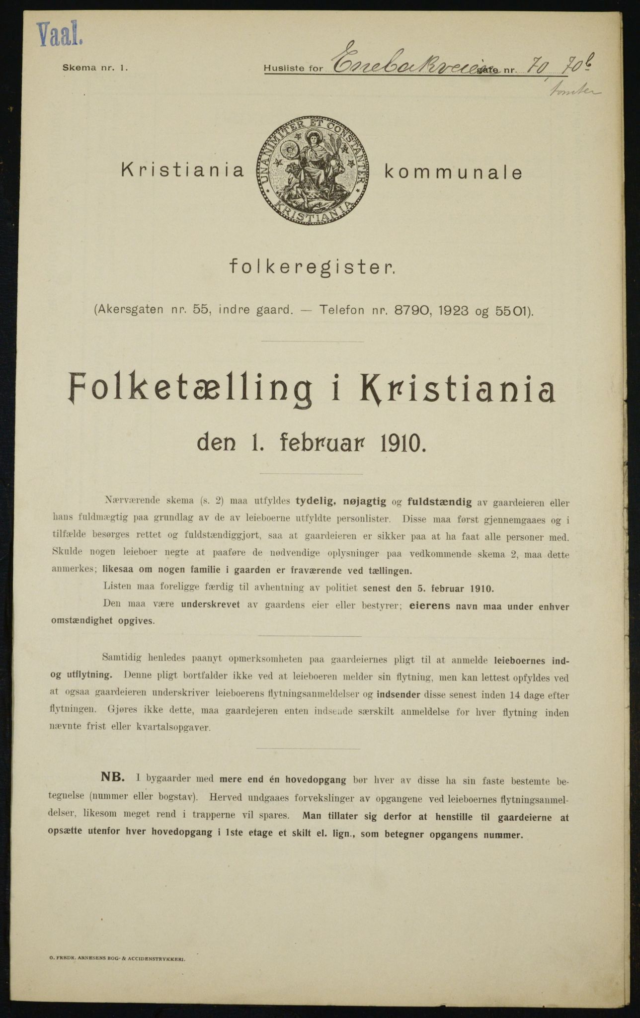 OBA, Kommunal folketelling 1.2.1910 for Kristiania, 1910, s. 19682