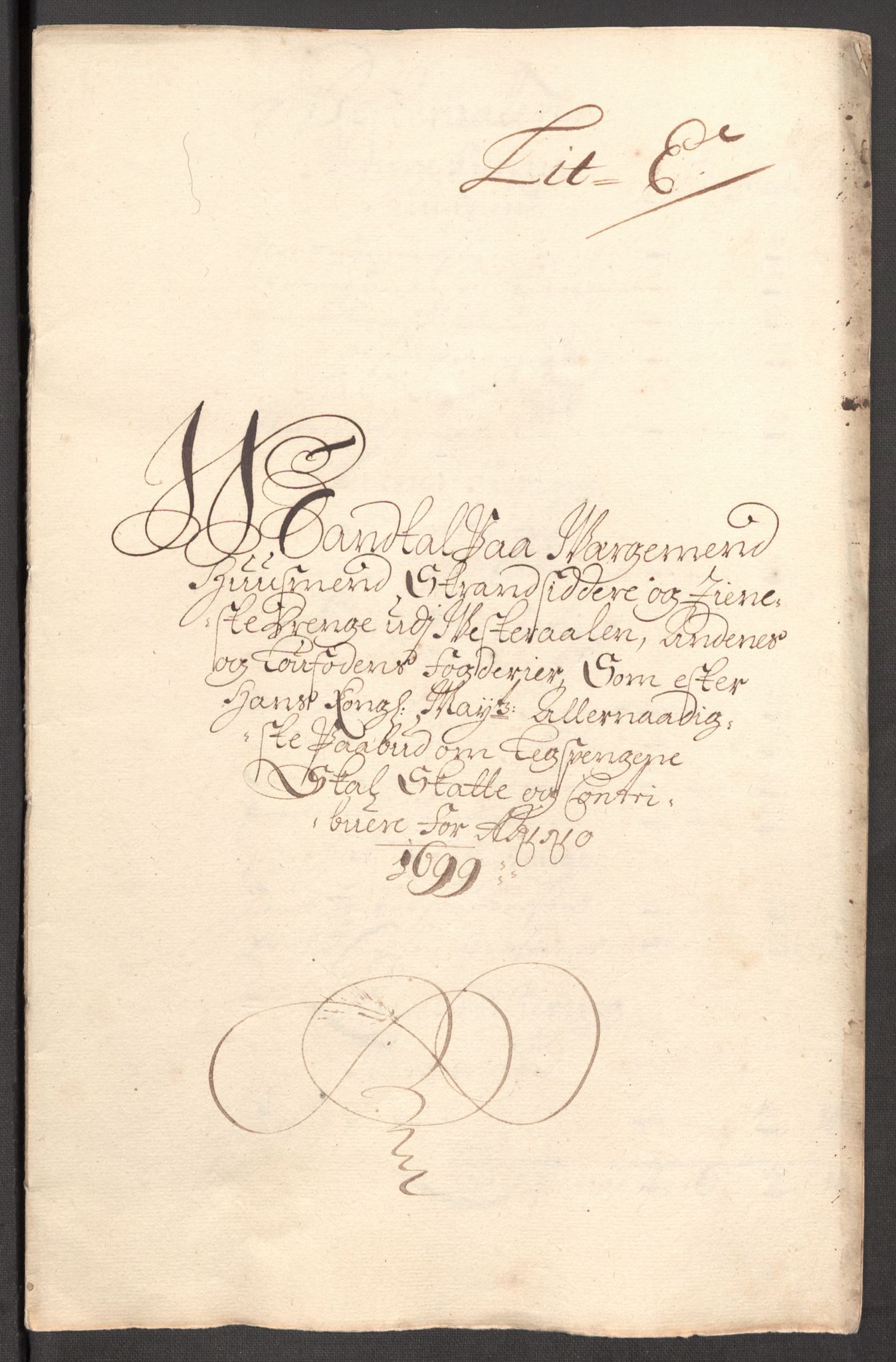 Rentekammeret inntil 1814, Reviderte regnskaper, Fogderegnskap, RA/EA-4092/R67/L4678: Fogderegnskap Vesterålen, Andenes og Lofoten, 1696-1708, s. 291