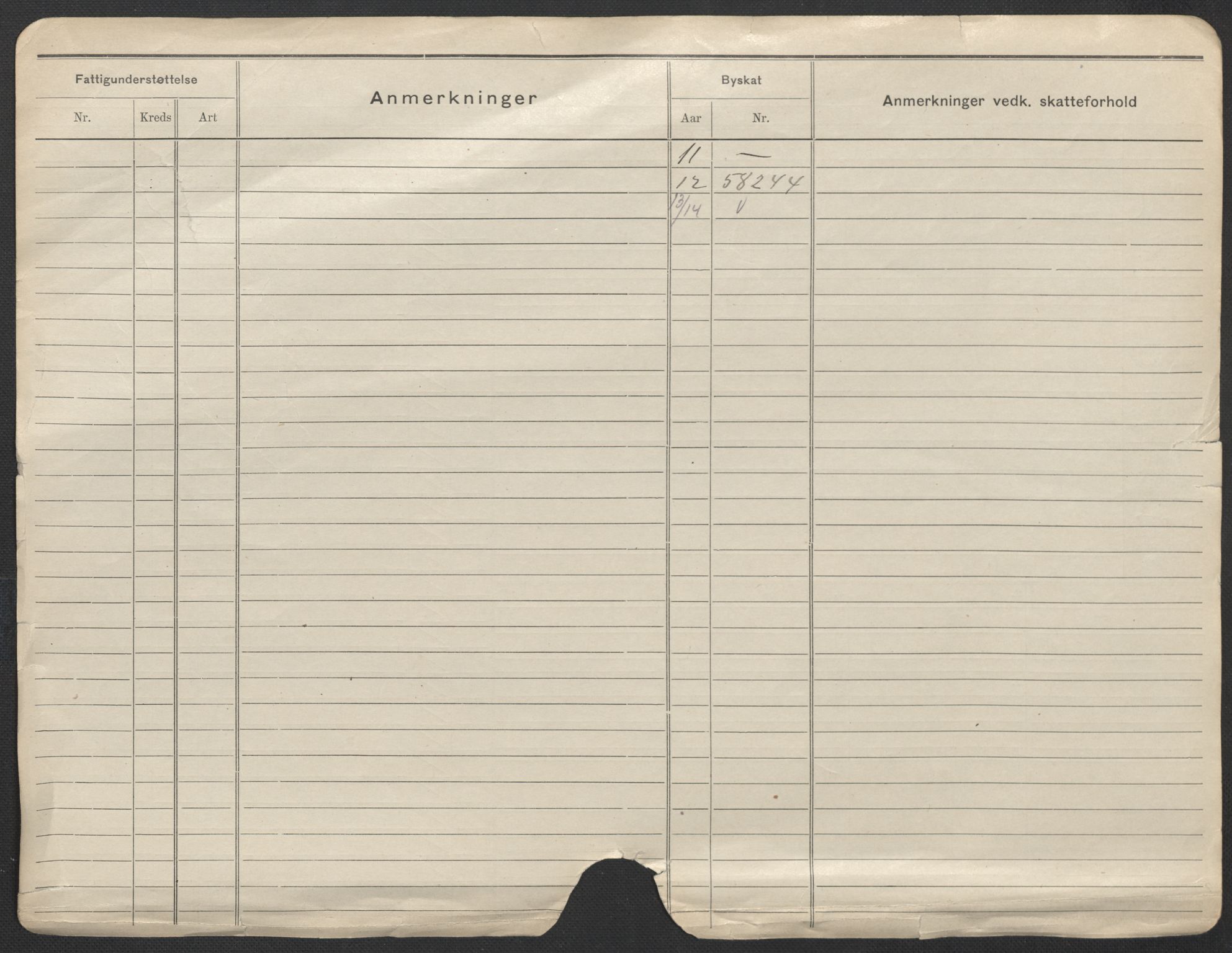 Oslo folkeregister, Registerkort, AV/SAO-A-11715/F/Fa/Fac/L0024: Kvinner, 1906-1914, s. 1b