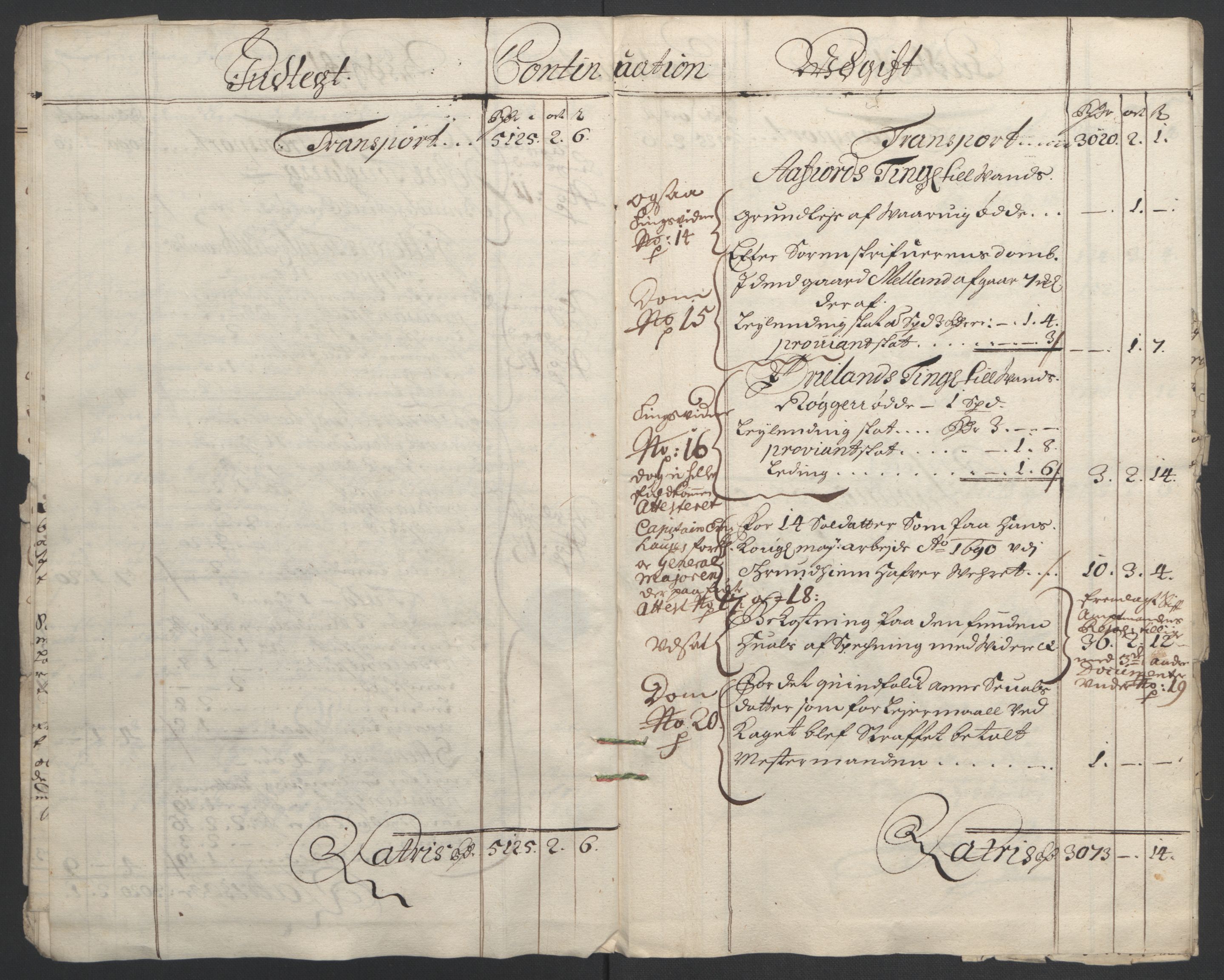 Rentekammeret inntil 1814, Reviderte regnskaper, Fogderegnskap, AV/RA-EA-4092/R57/L3849: Fogderegnskap Fosen, 1692-1693, s. 12