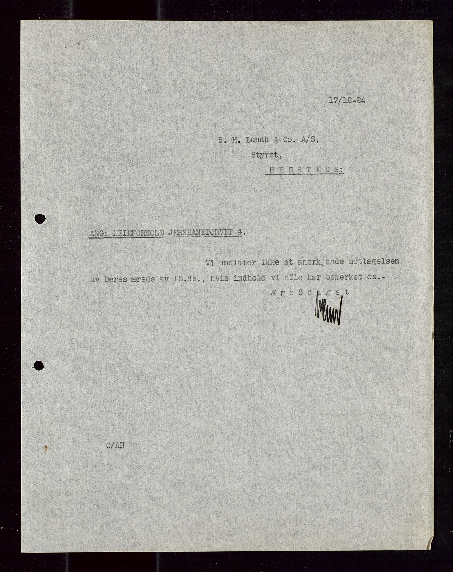 Pa 1521 - A/S Norske Shell, AV/SAST-A-101915/E/Ea/Eaa/L0012: Sjefskorrespondanse, 1924, s. 683