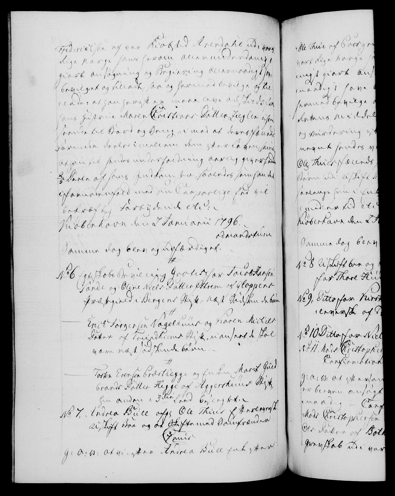 Danske Kanselli 1572-1799, AV/RA-EA-3023/F/Fc/Fca/Fcaa/L0056: Norske registre, 1795-1796, s. 519b