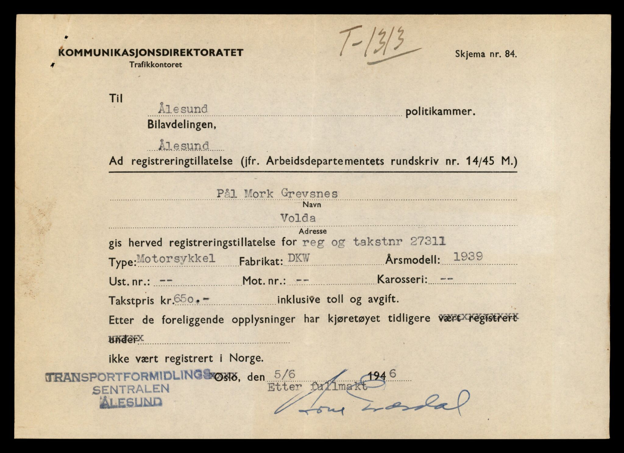 Møre og Romsdal vegkontor - Ålesund trafikkstasjon, AV/SAT-A-4099/F/Fe/L0031: Registreringskort for kjøretøy T 11800 - T 11996, 1927-1998, s. 961