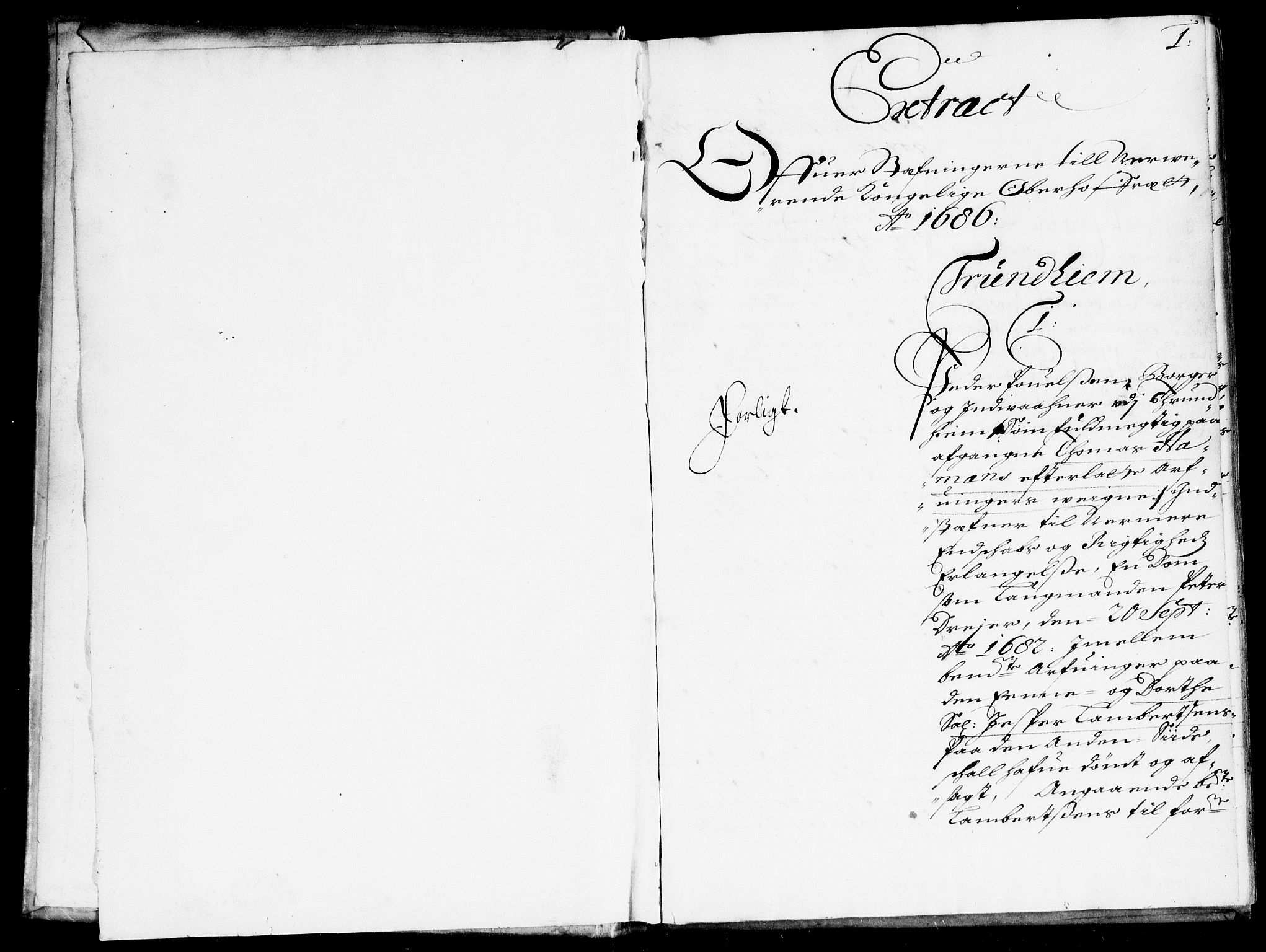Overhoffretten 1667-1797, RA/EA-2884/Ad/L0248: Ekstraktprotokoll, 1686, s. 0b-1a