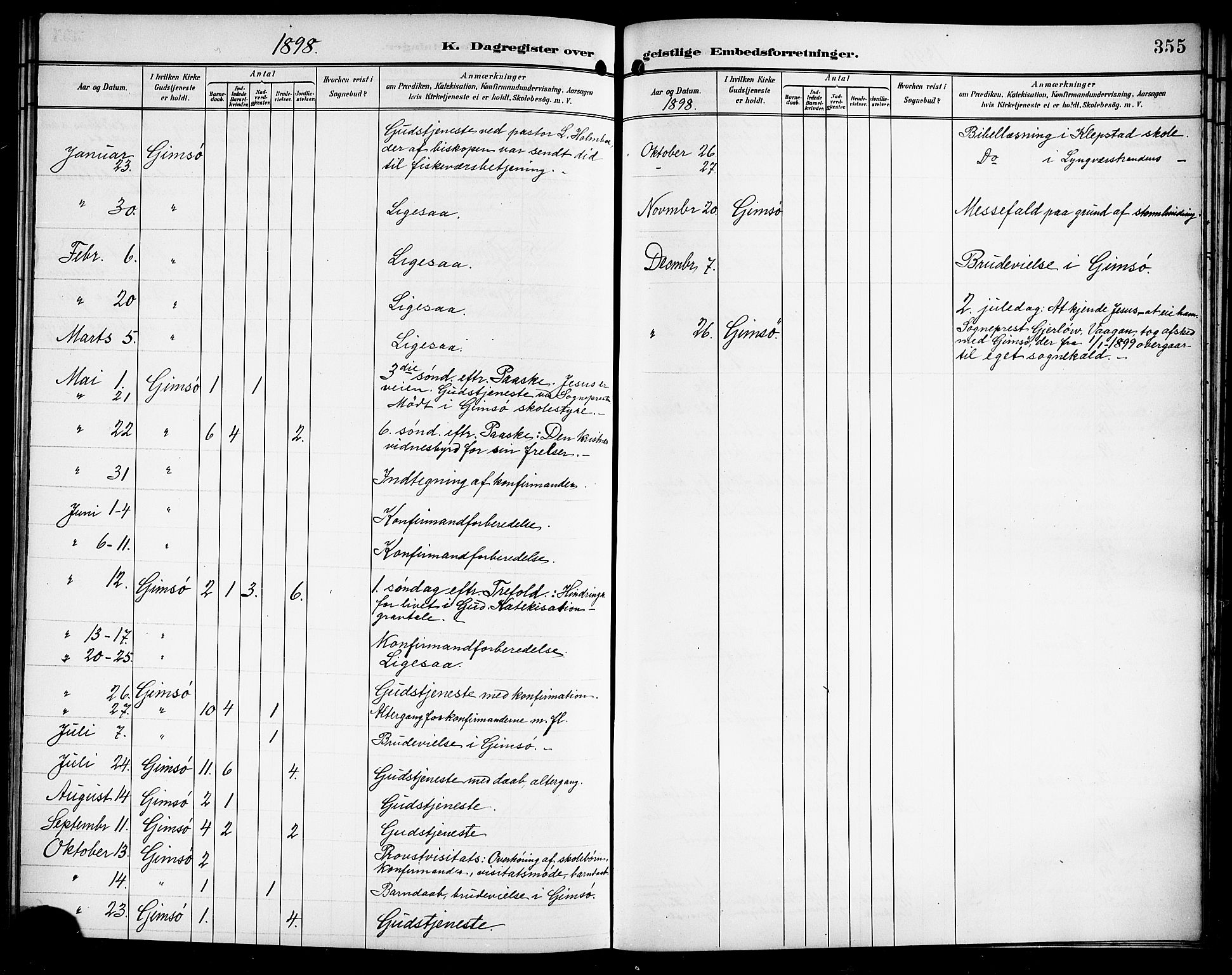 Ministerialprotokoller, klokkerbøker og fødselsregistre - Nordland, SAT/A-1459/876/L1105: Klokkerbok nr. 876C04, 1896-1914, s. 355