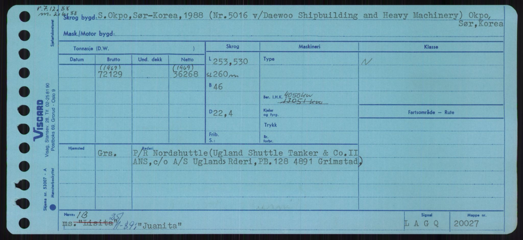 Sjøfartsdirektoratet med forløpere, Skipsmålingen, RA/S-1627/H/Ha/L0003/0001: Fartøy, Hilm-Mar / Fartøy, Hilm-Kol, s. 567