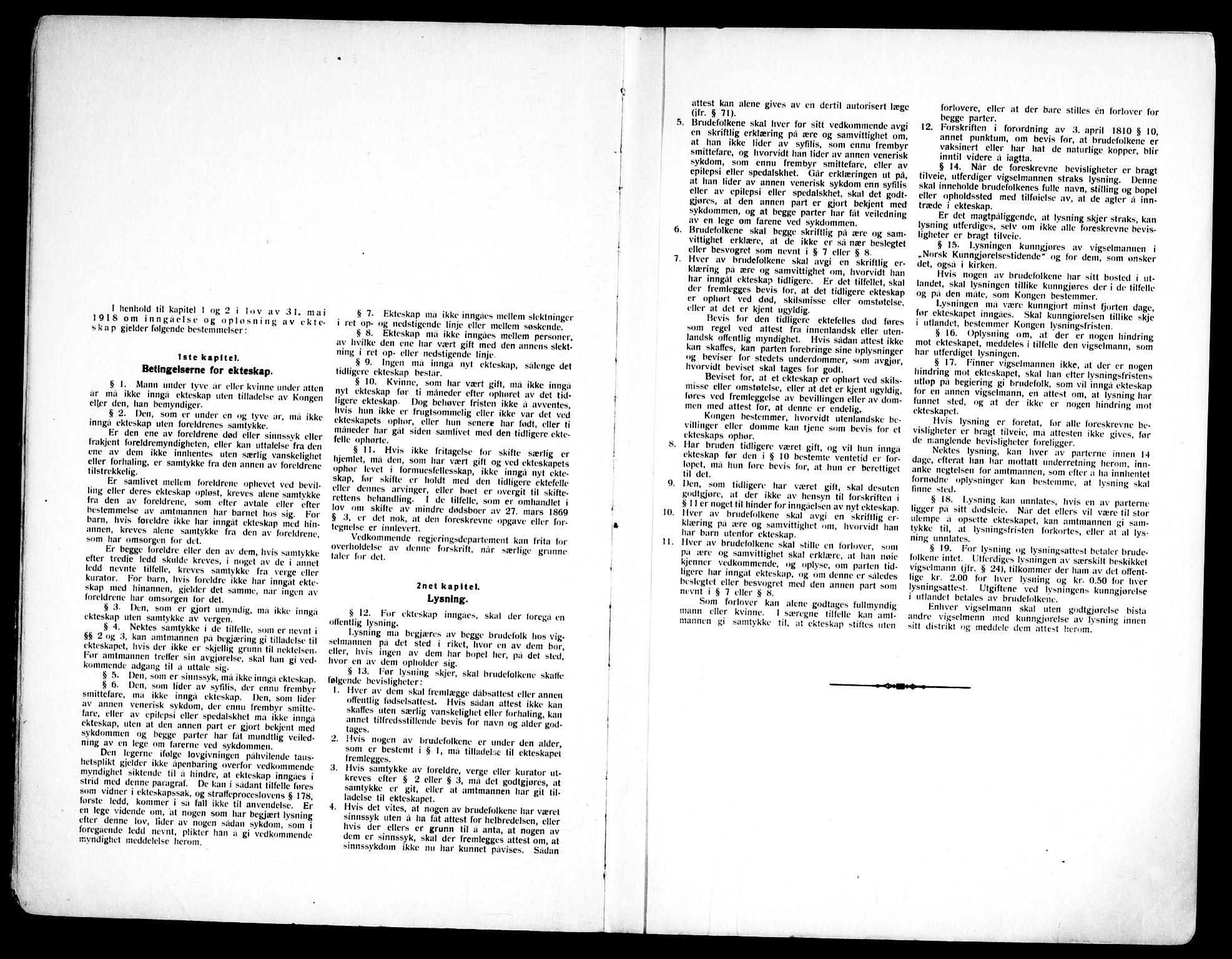 Ullensaker prestekontor Kirkebøker, AV/SAO-A-10236a/H/Ha/L0002: Lysningsprotokoll nr. 2, 1919-1959