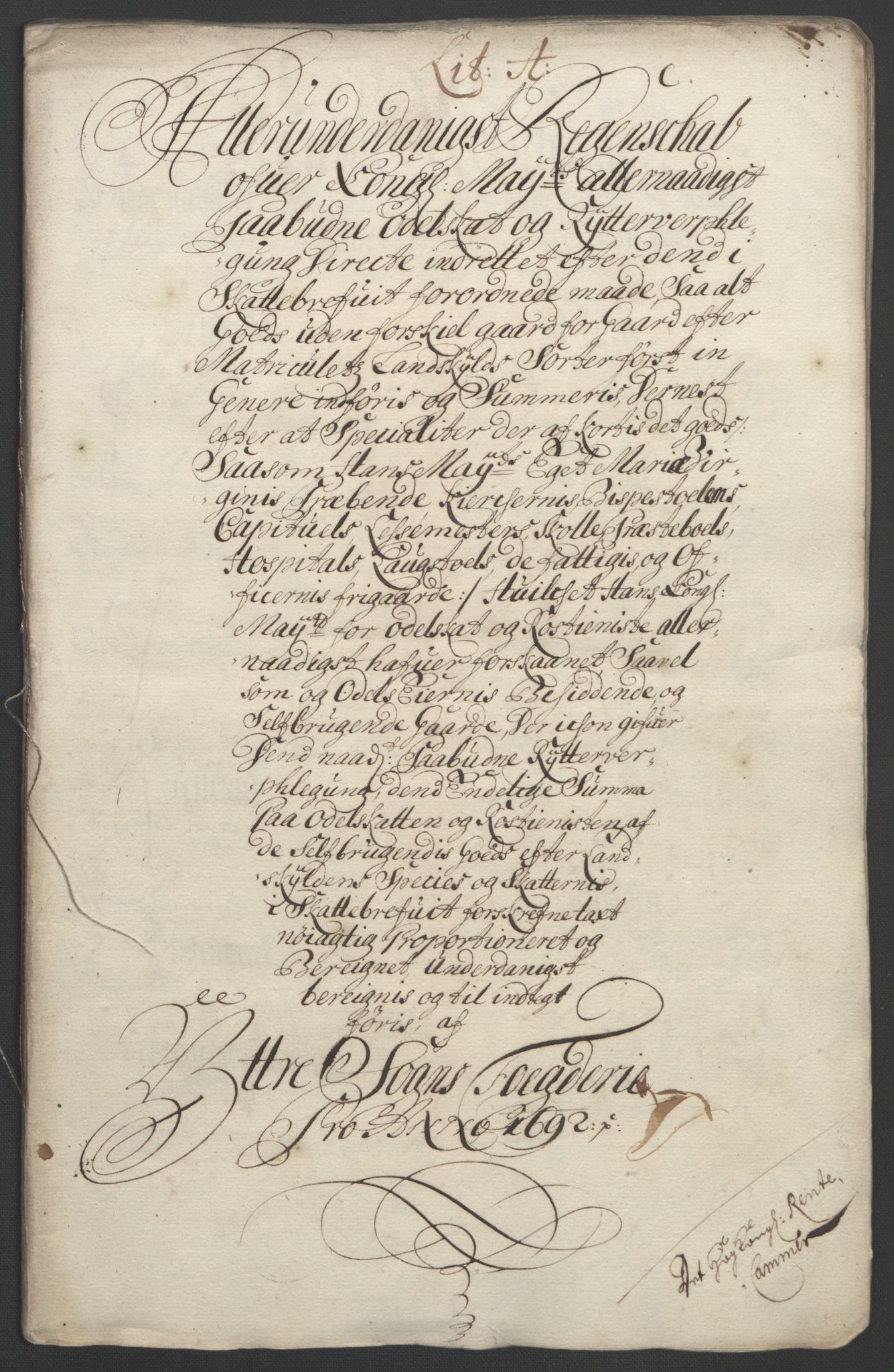 Rentekammeret inntil 1814, Reviderte regnskaper, Fogderegnskap, AV/RA-EA-4092/R52/L3306: Fogderegnskap Sogn, 1691-1692, s. 269