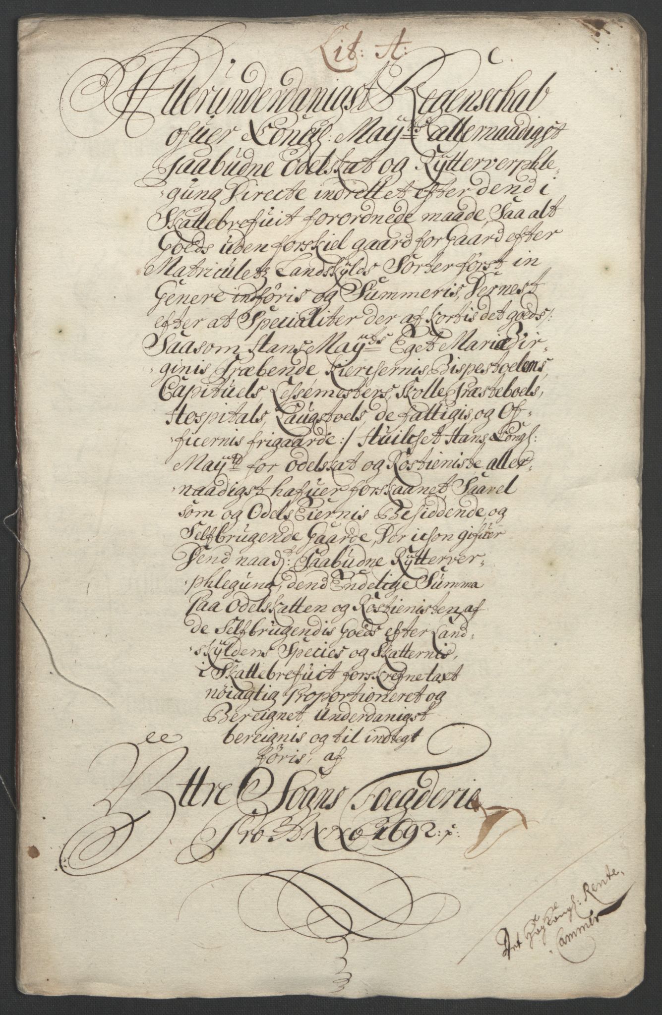 Rentekammeret inntil 1814, Reviderte regnskaper, Fogderegnskap, RA/EA-4092/R52/L3306: Fogderegnskap Sogn, 1691-1692, s. 269