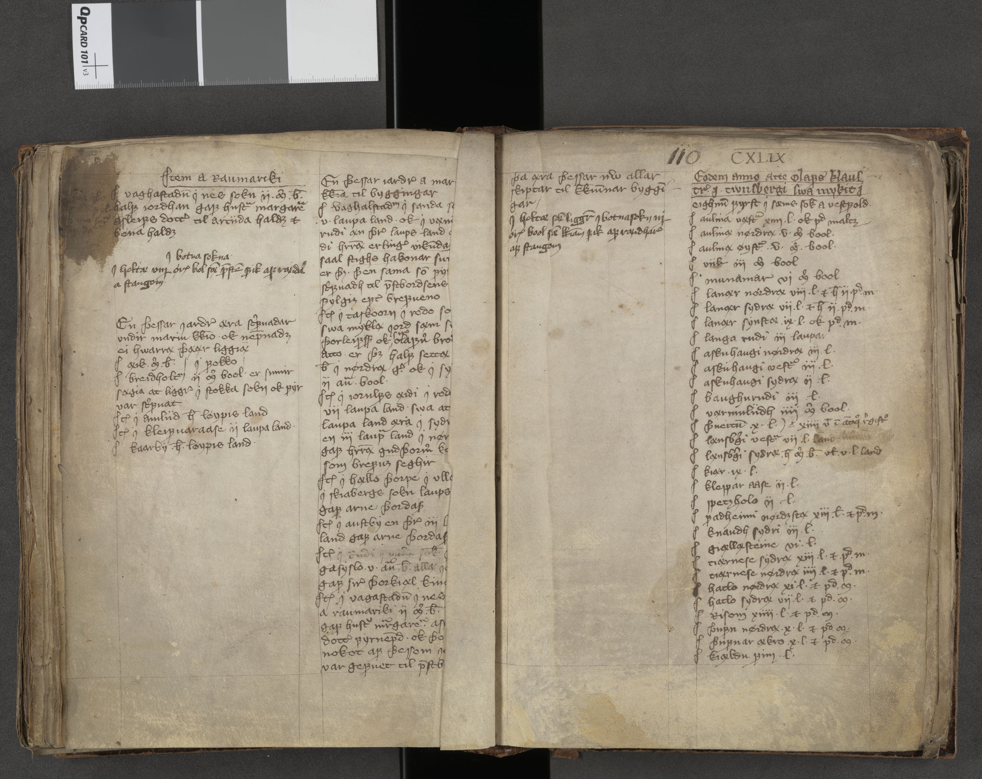Riksarkivets diplomsamling, AV/RA-EA-5965/F05/L0242: NRA AM 328 fol., 1390-1400, s. 109b-110a