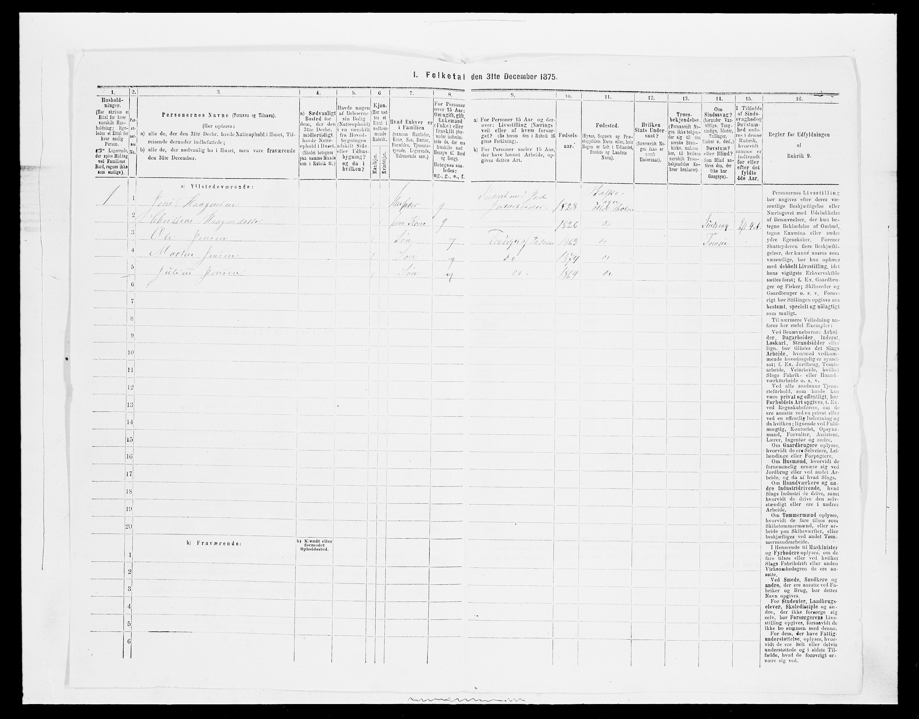 SAH, Folketelling 1875 for 0528P Østre Toten prestegjeld, 1875, s. 183