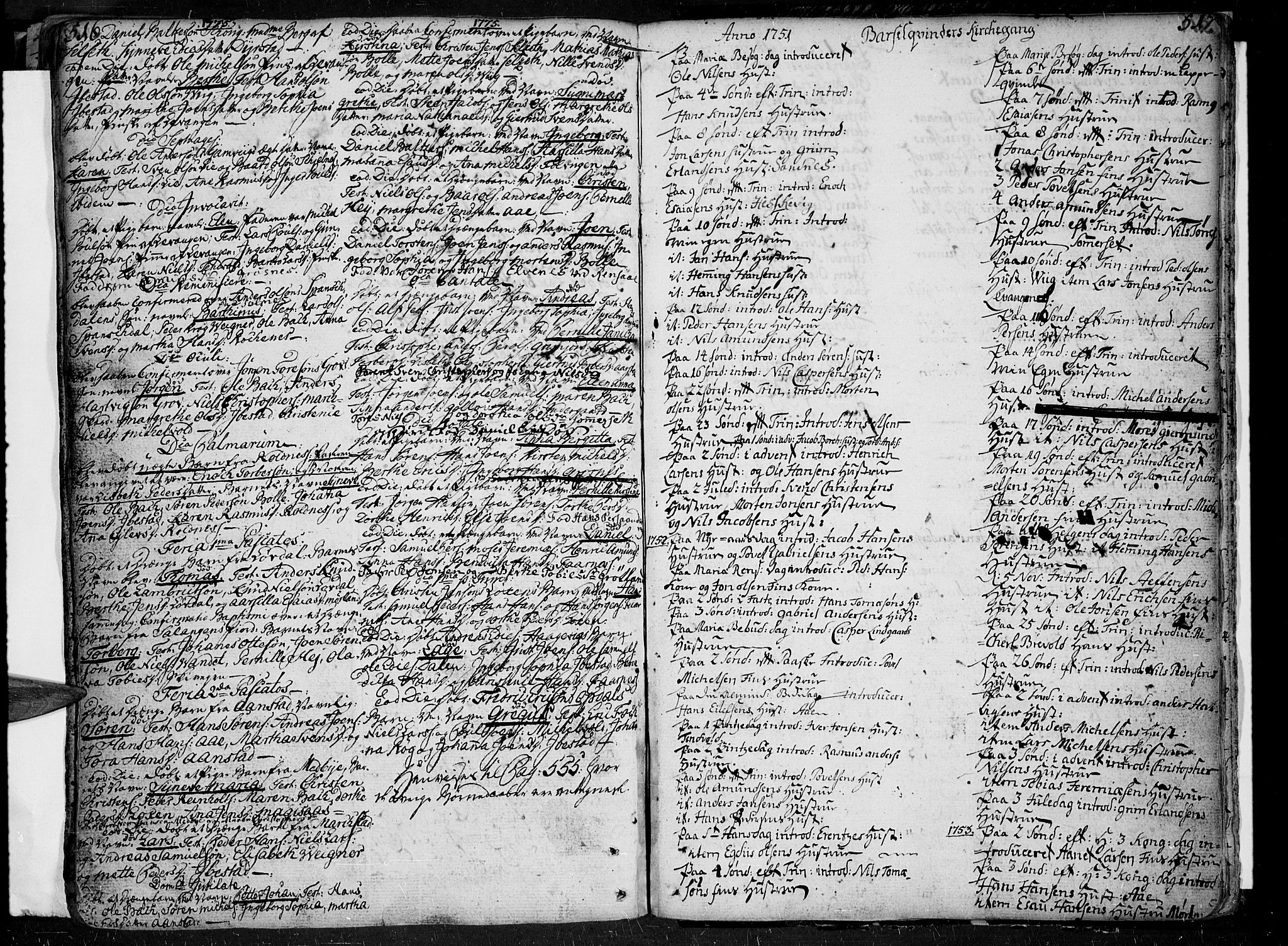 Ibestad sokneprestembete, AV/SATØ-S-0077/H/Ha/Haa/L0002kirke: Ministerialbok nr. 2, 1751-1775, s. 516-517