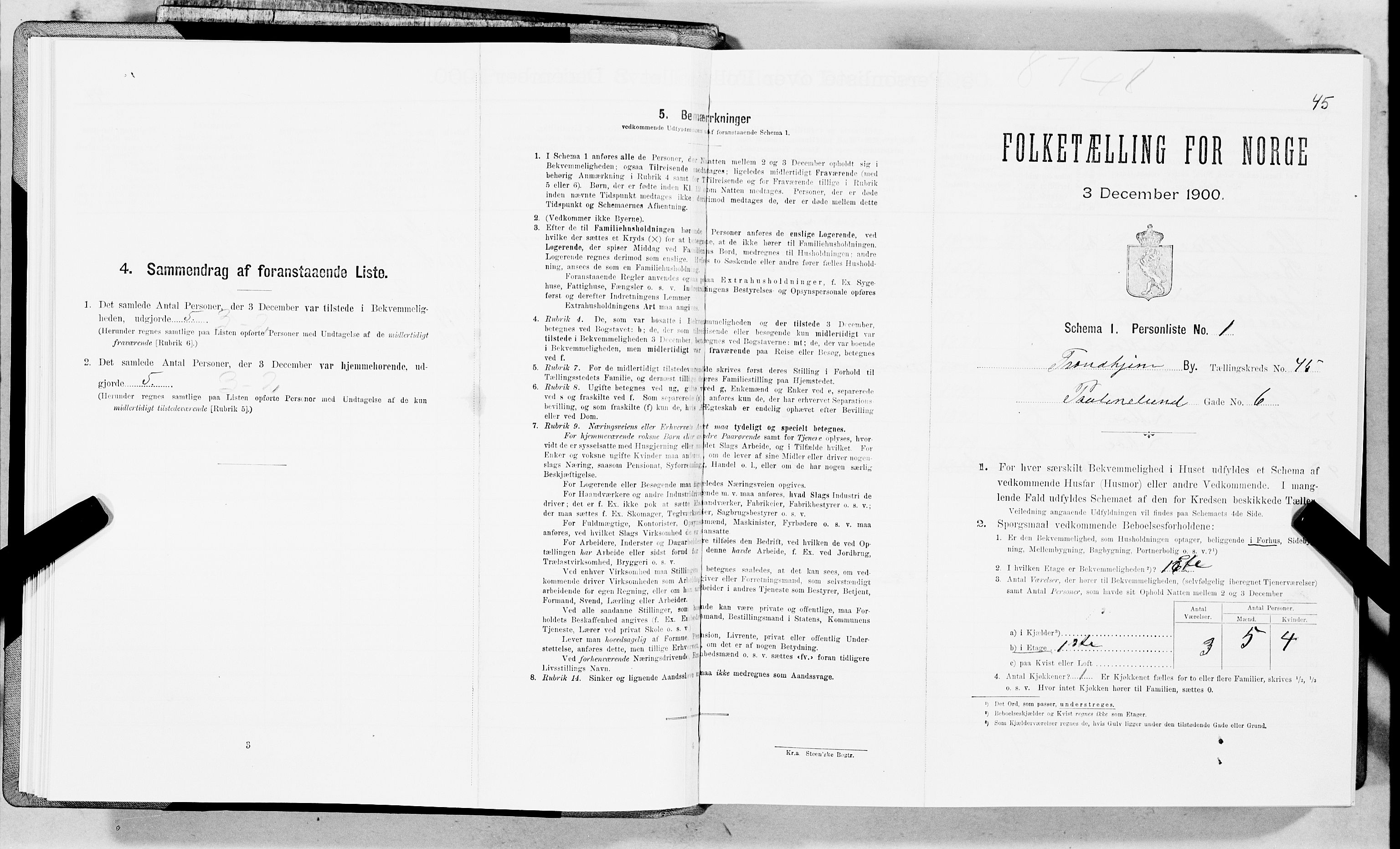 SAT, Folketelling 1900 for 1601 Trondheim kjøpstad, 1900, s. 7348